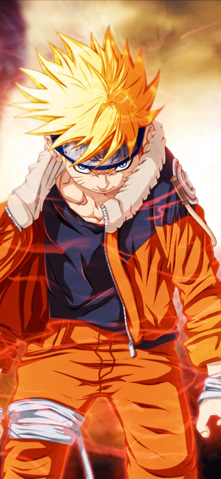 Vauhdikas Uzumaki Naruto toiminnassa - Oranssi animekohtaus Taustakuvat