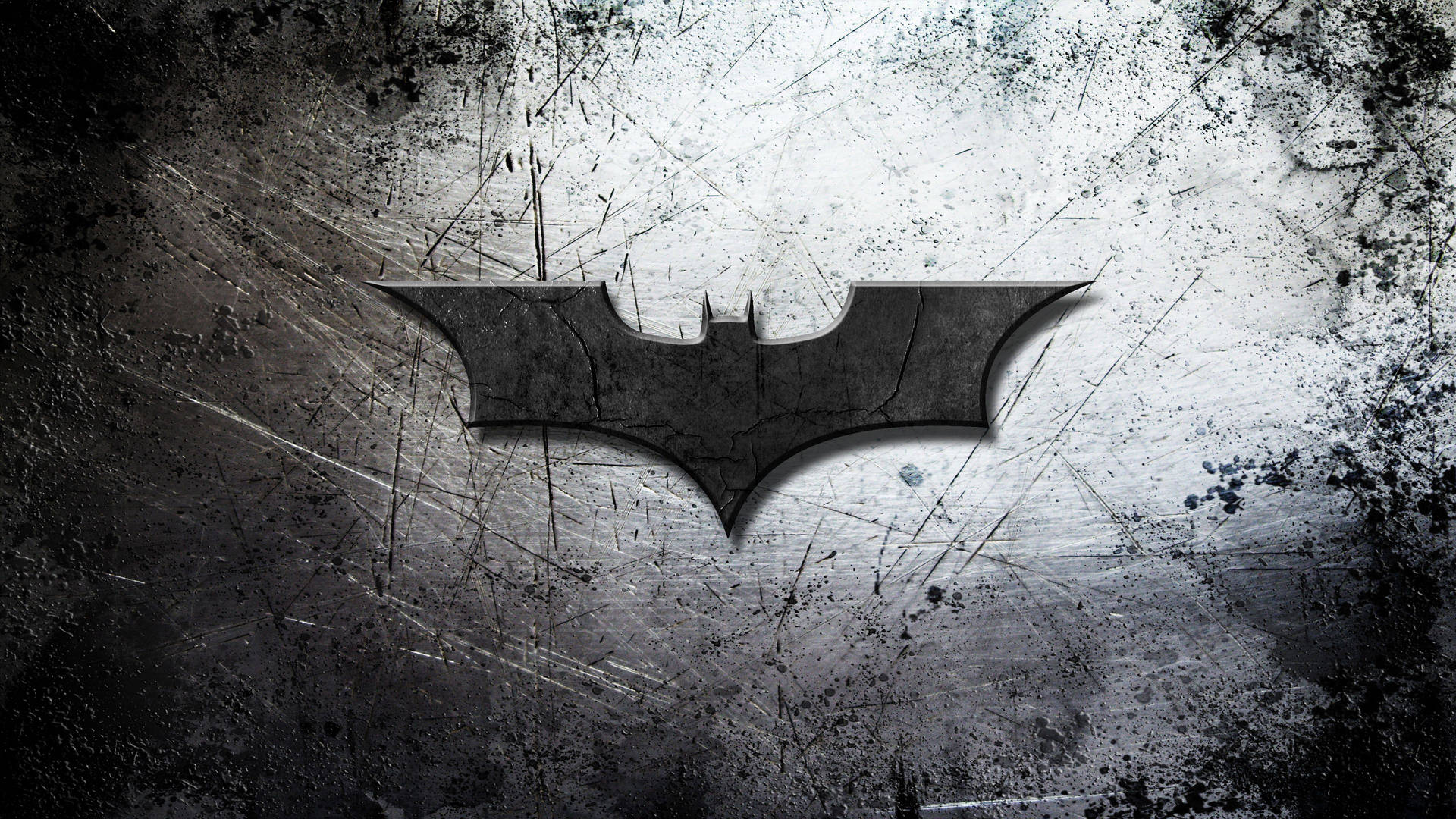 Vaurioitunut Batman-logo-taustakuva