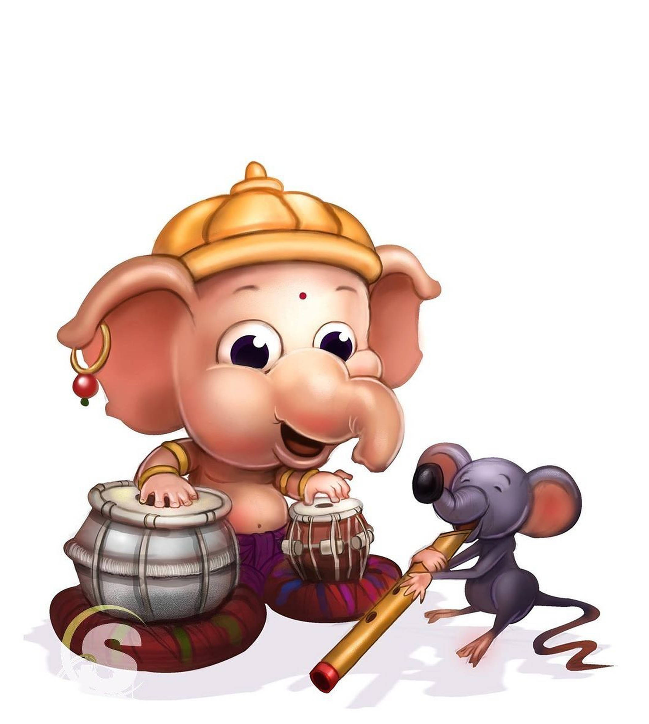 Vauva Ganesh rotta rumpu taide Taustakuvat