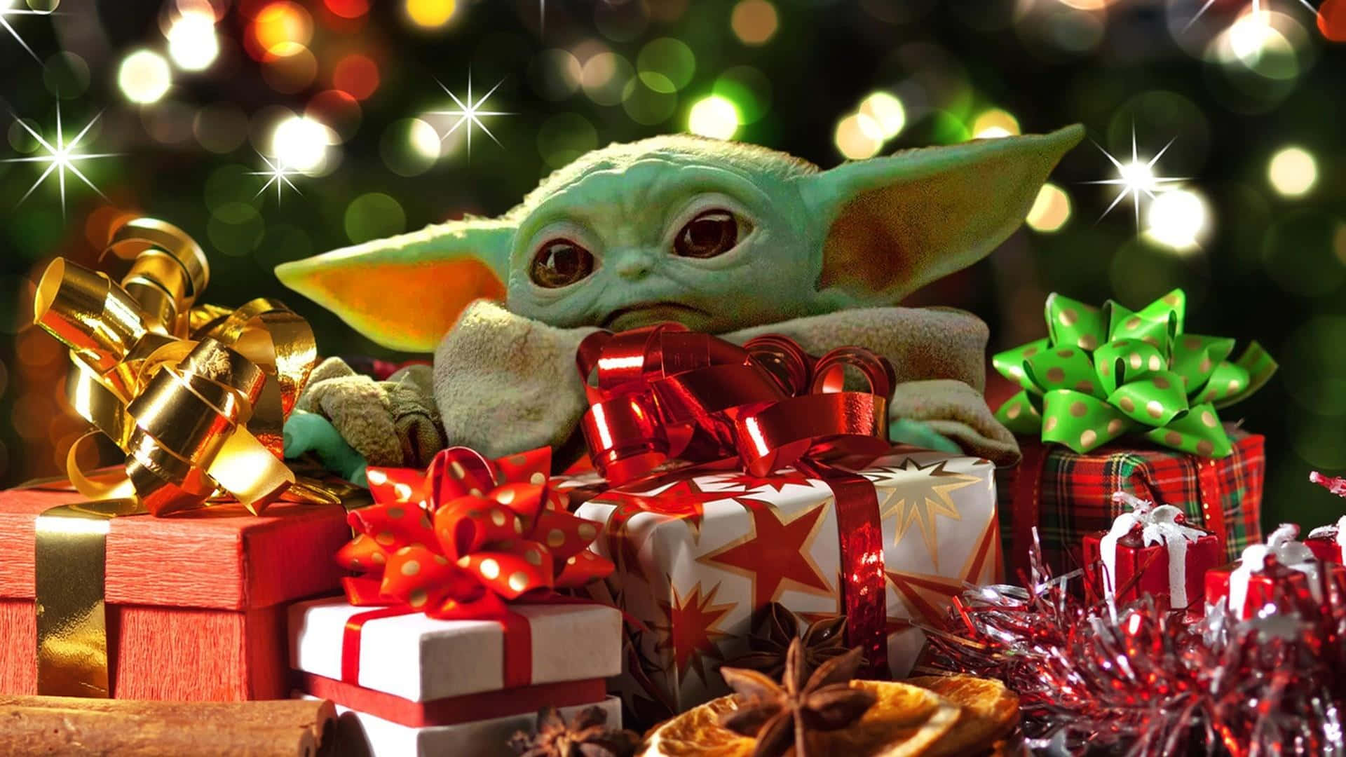 Vauva Yoda Joululahjat Taustakuvat