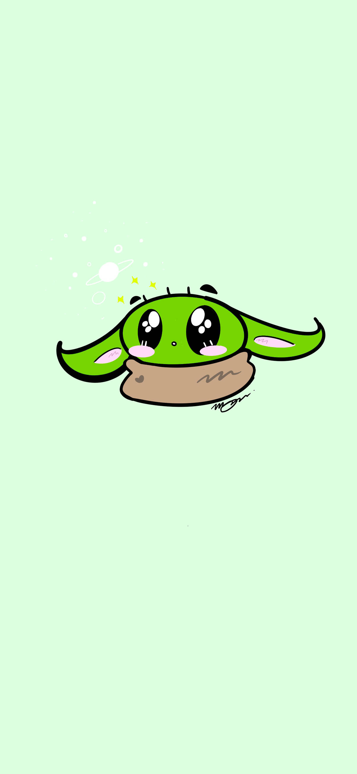 Vauva Yoda Pastellinvihreä Taustakuvat