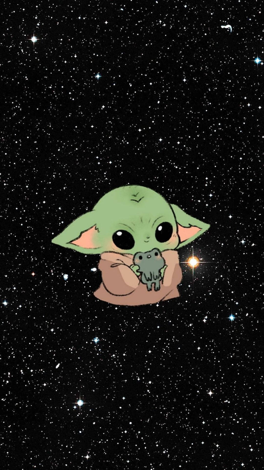 Vauva Yoda söpössä galaksissa Taustakuvat
