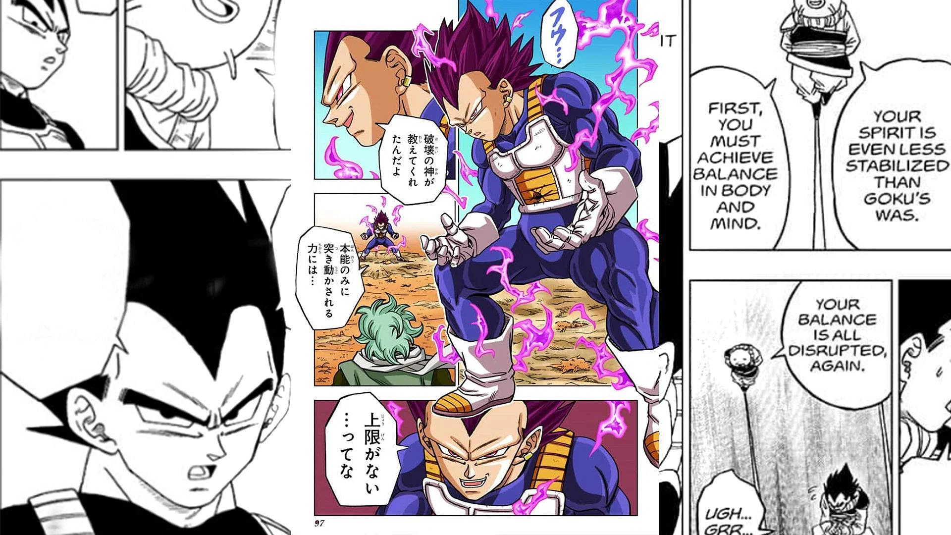 Vegeta Manga-paneeli Taustakuvat