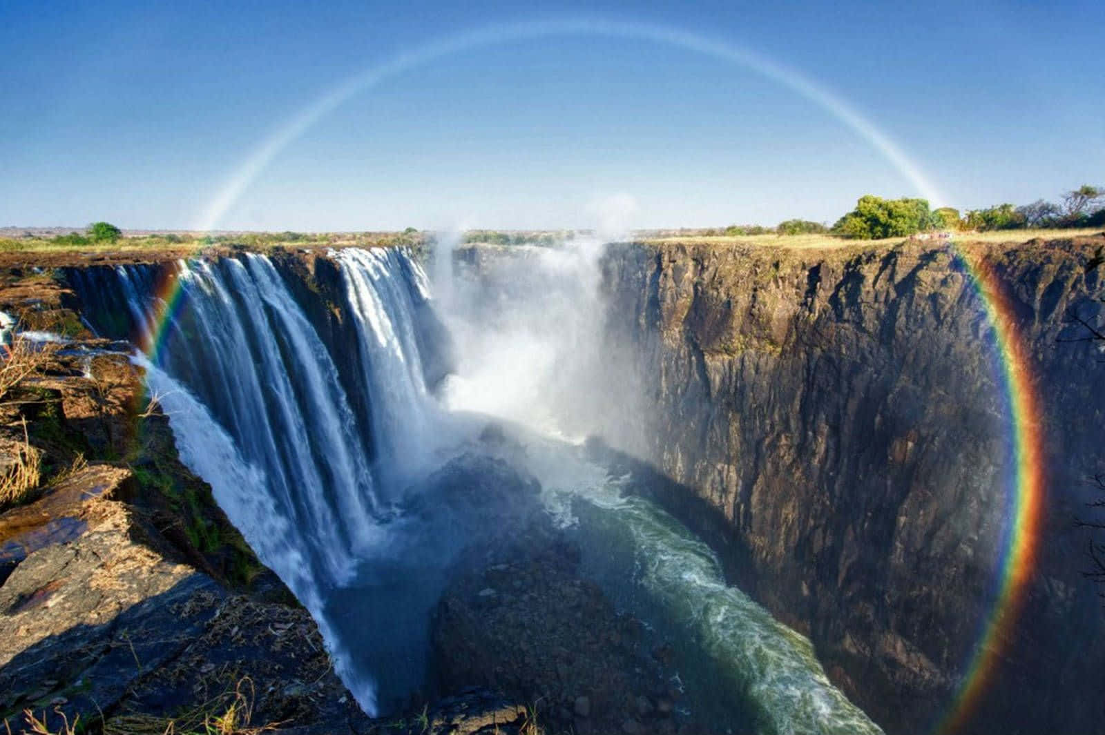 Victoria Falls sateenkaarikehällä Taustakuvat
