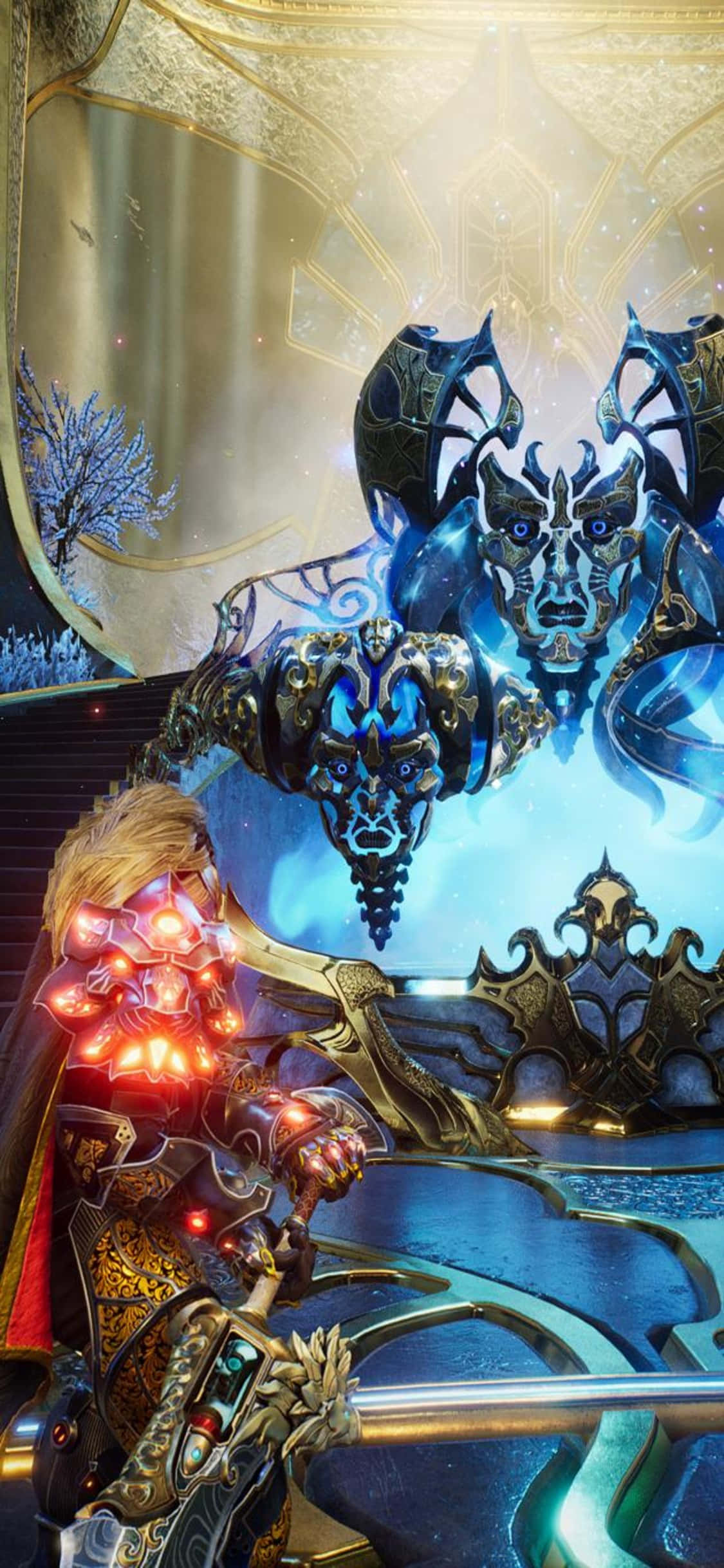 Videopeli iPhone X Godfall Tausta Seventh Sanctum Taustakuvat