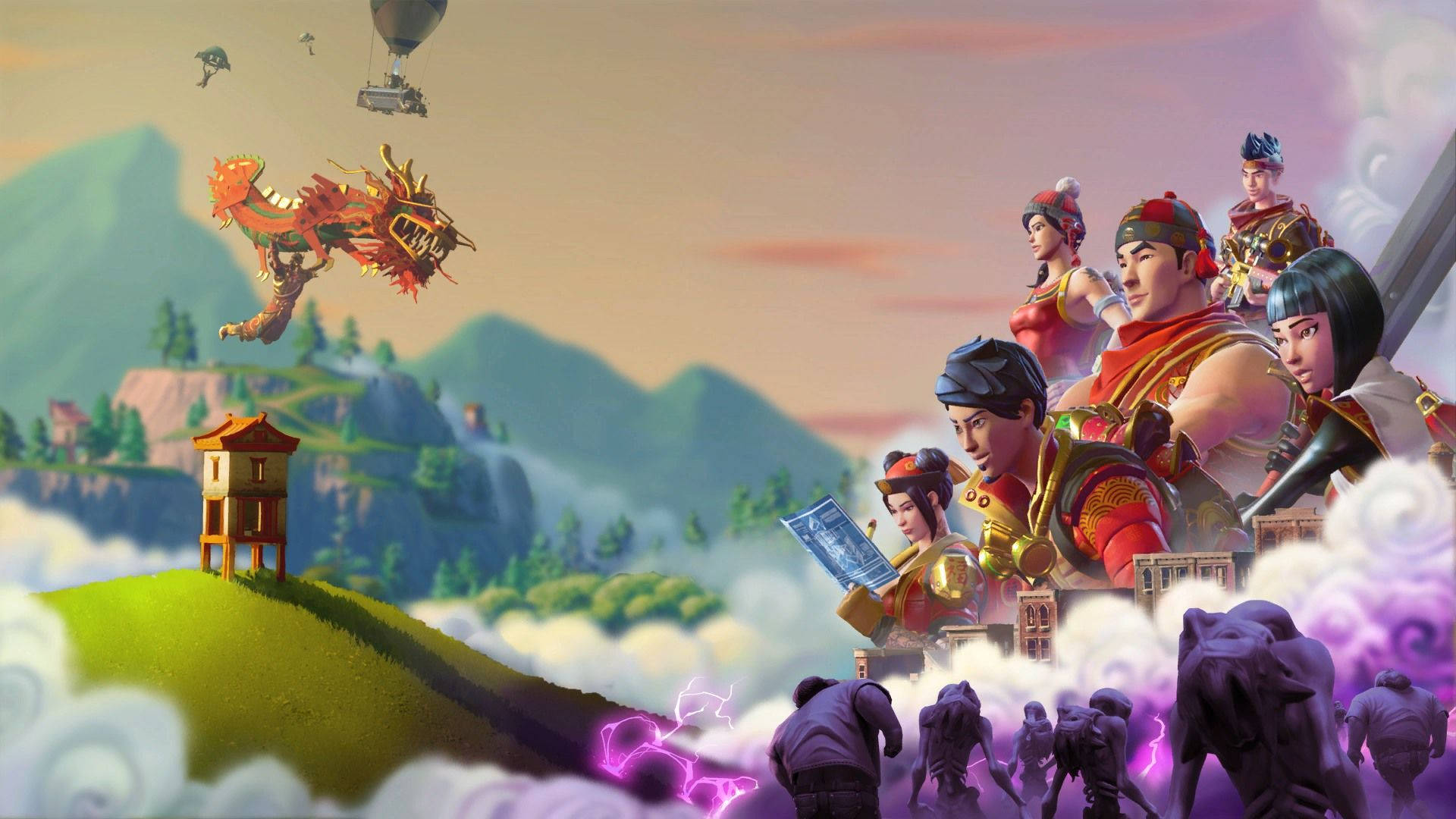 Vietä kiinalaista uuttavuotta tyylillä Fortniten kanssa Taustakuvat