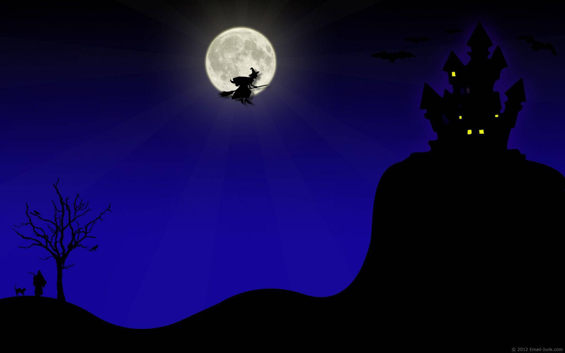 Vietä pelottava yö Halloweenin kummitustaloseikkailussa! Taustakuvat