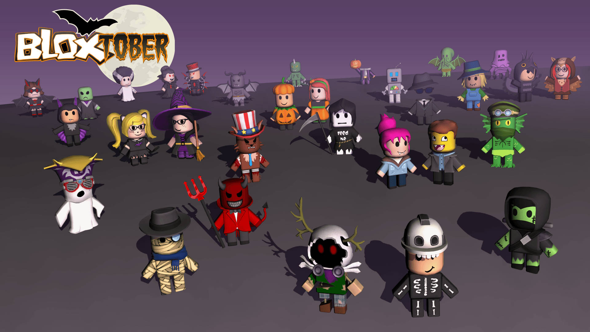 Vietä pelottavan hauskaa aikaa Robloxissa tänä Halloweenina! Taustakuvat
