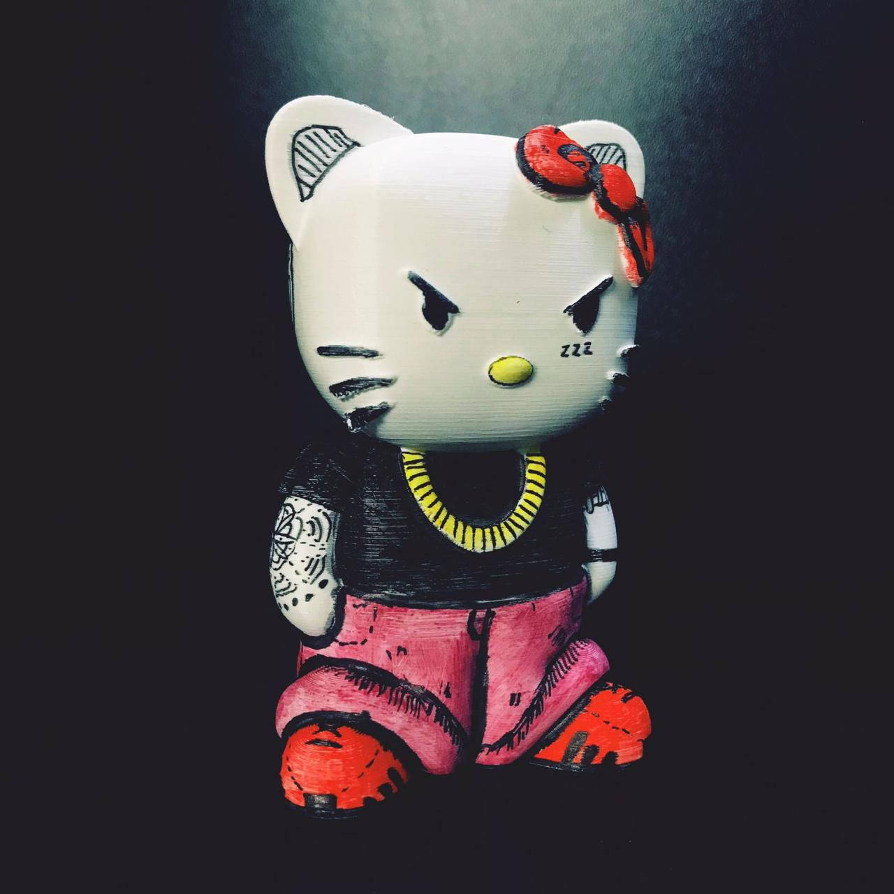 Vihainen Hello Kitty Halloween-pahis Taustakuvat