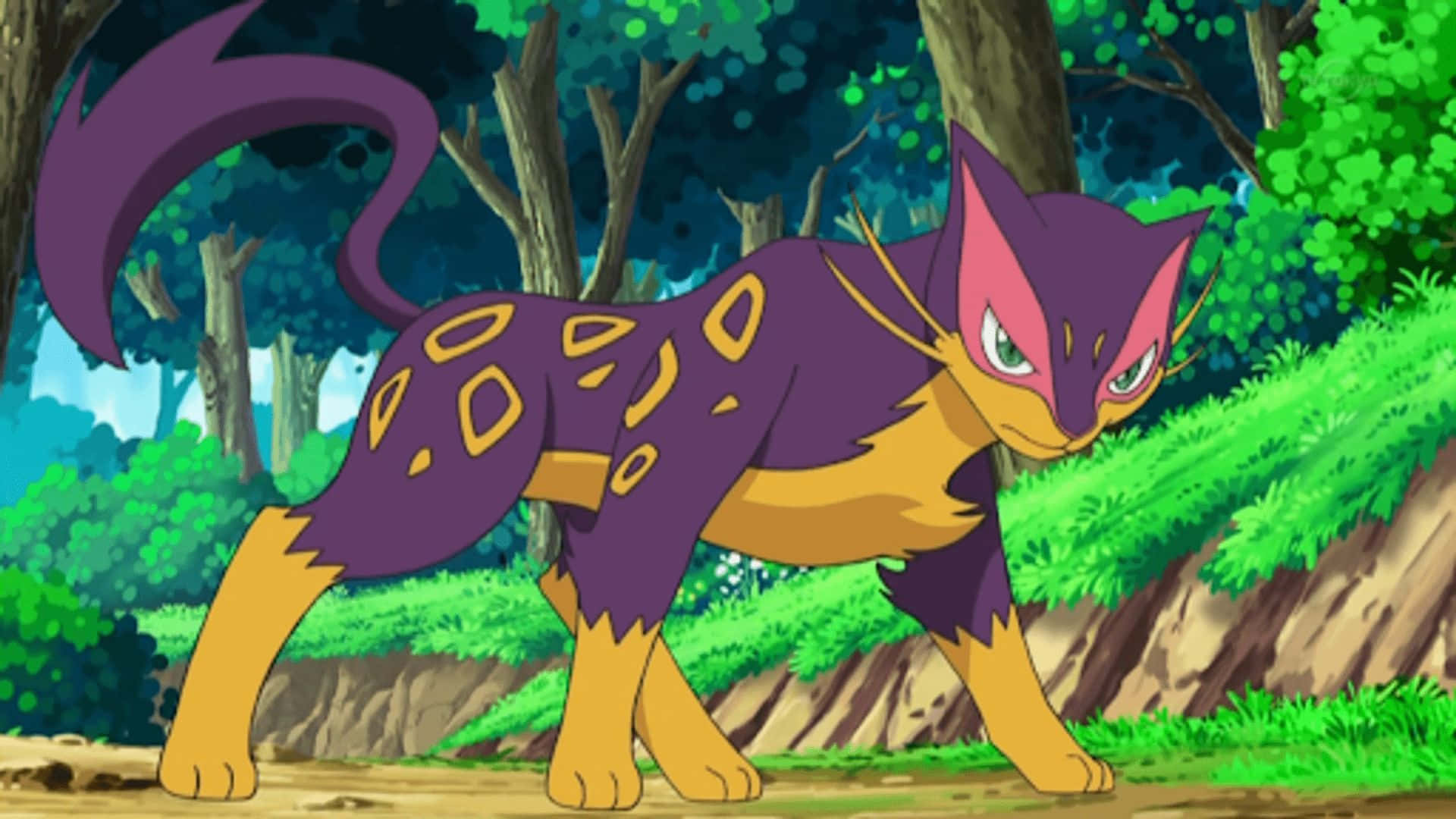 Vihainen Liepard animessa Taustakuvat
