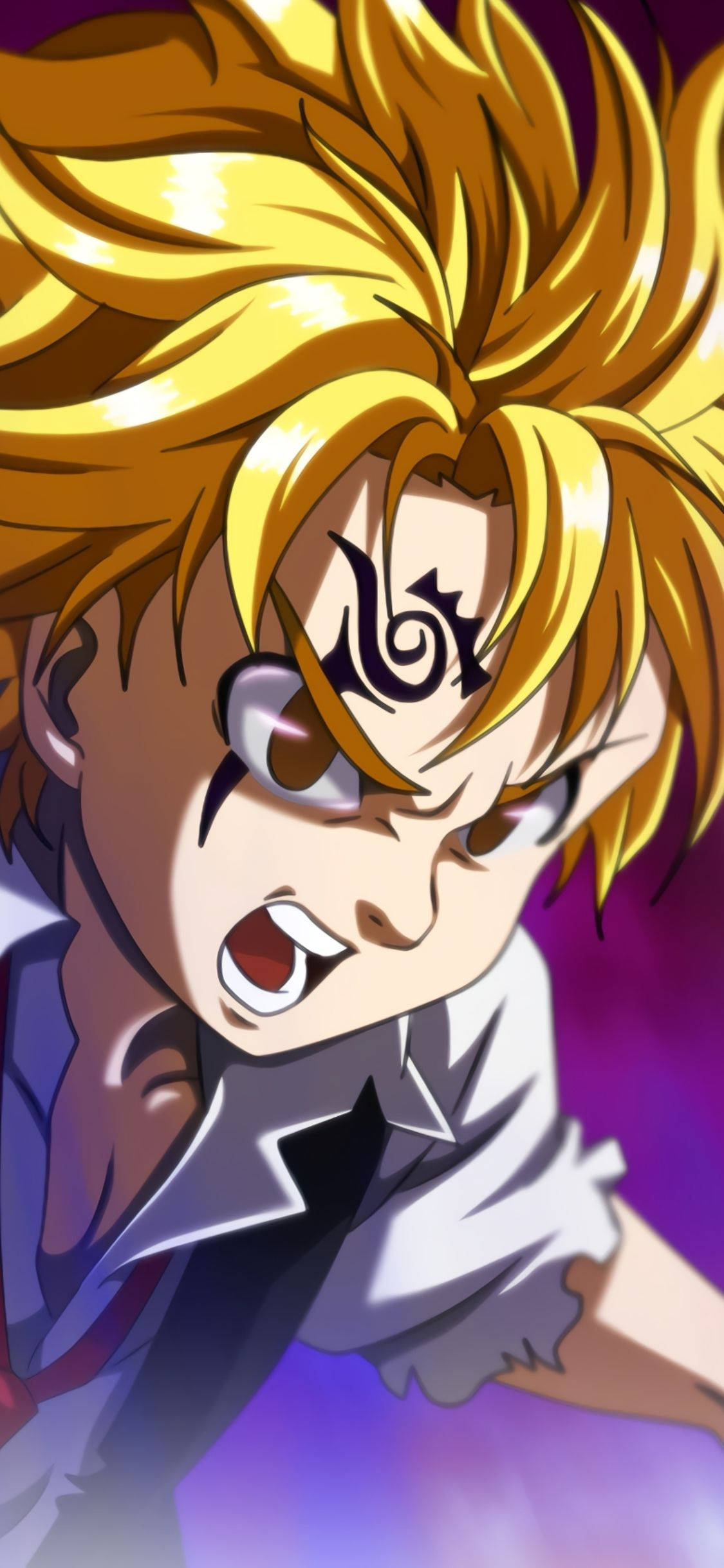 Vihainen Meliodas Seitsemästä kuolemansynnistä Taustakuvat