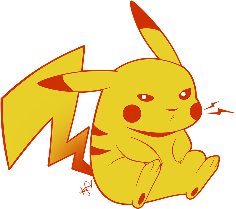 Vihainen Pikachu-kuvitus Taustakuvat