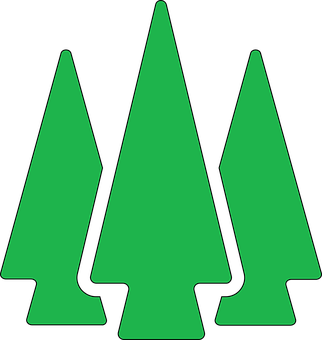 Vihreä abstrakti mäntypuiden grafiikka Taustakuvat