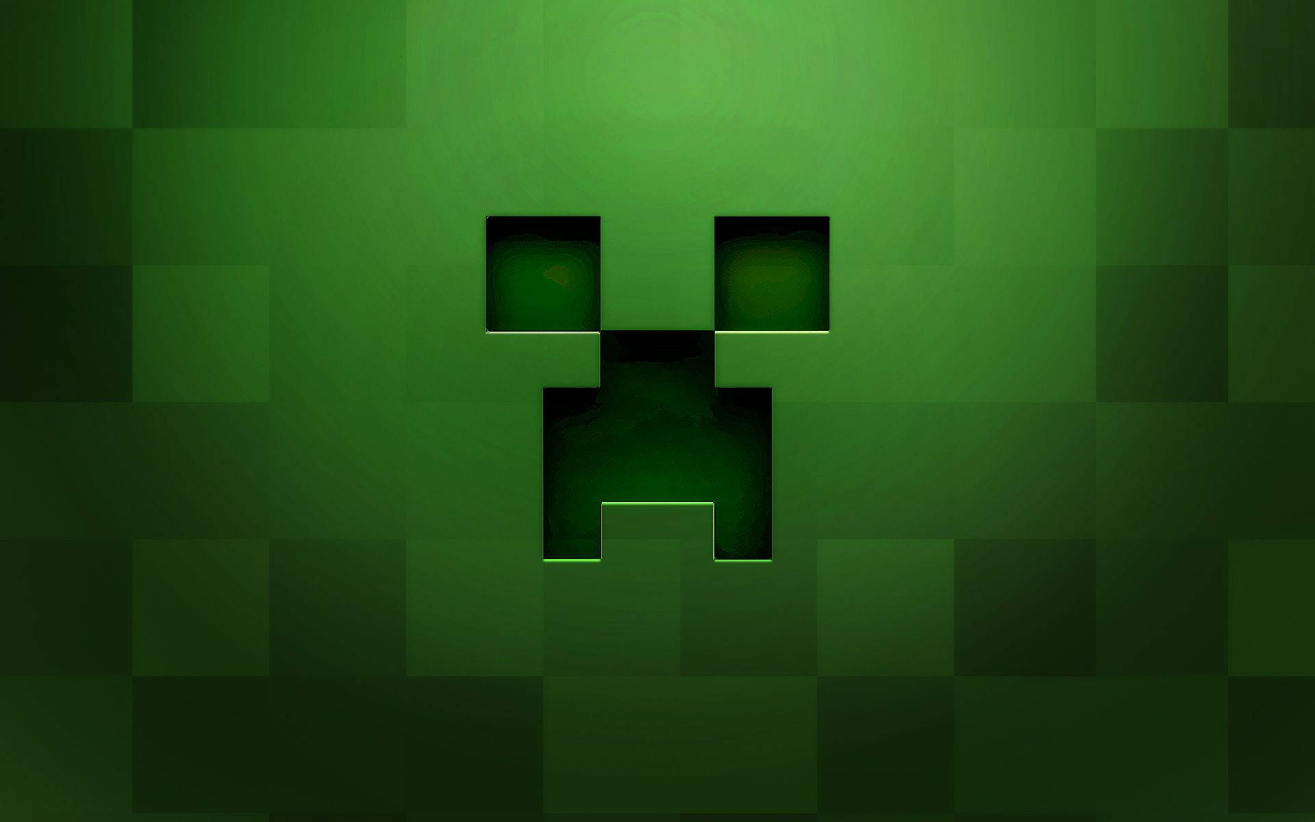 Vihreä Creeper-kasvo Minecraftissa Taustakuvat