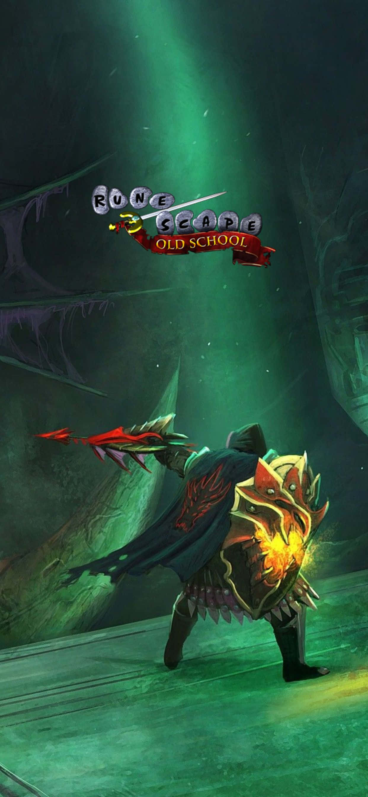Vihreä Aloitusnäyttö iPhone Xs Max Runescape Oldschool Taustakuva Taustakuvat