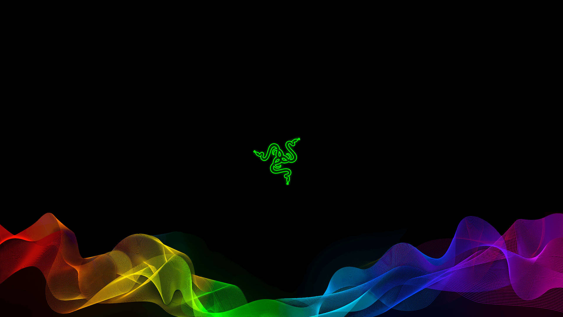 Vihreä Razer RGB 4K Taustakuvat