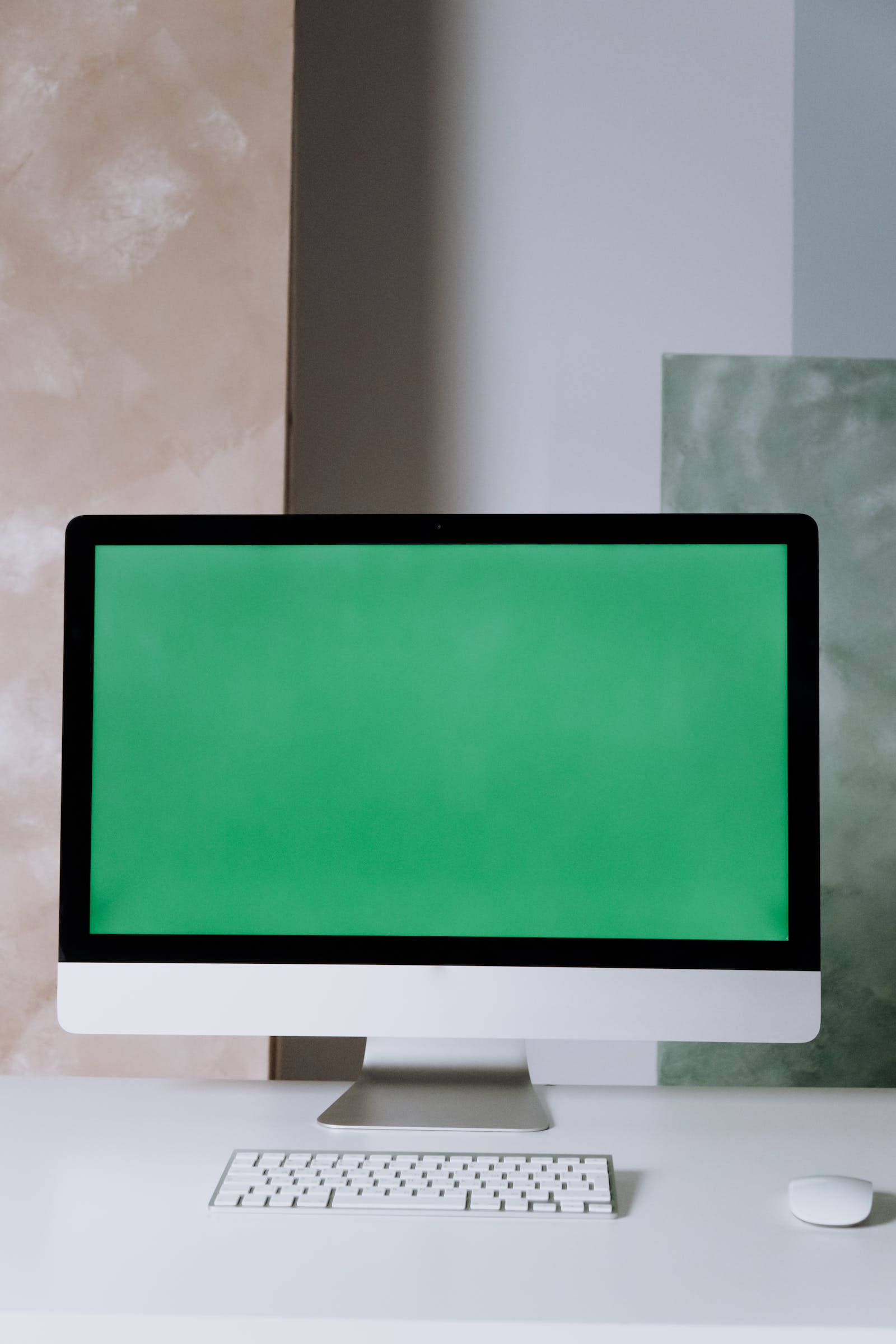 Vihreä tausta Apple PC -näyttö Taustakuvat