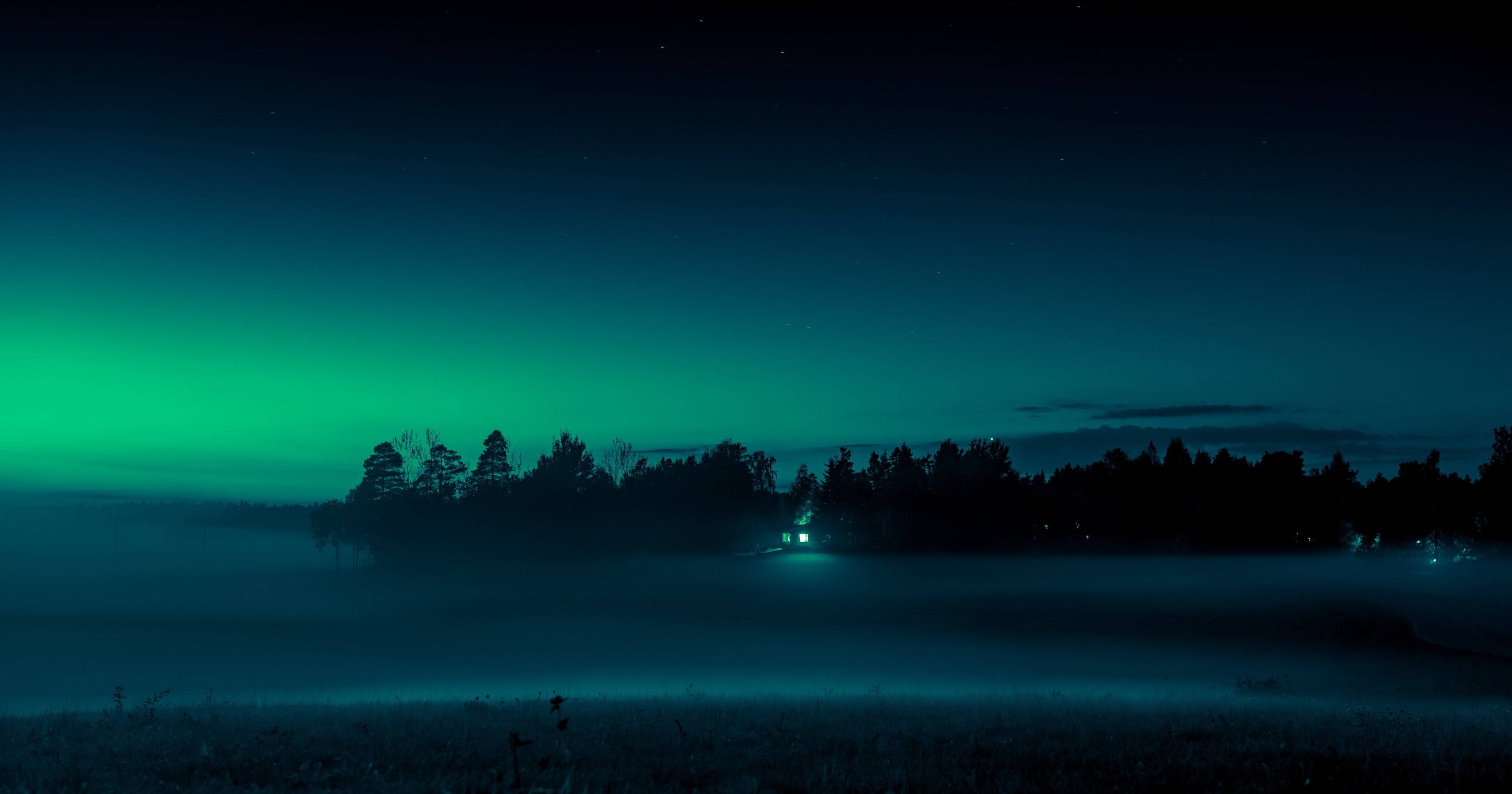 Vihreä yötaivas - Ammattilaisen työpöytä Taustakuvat