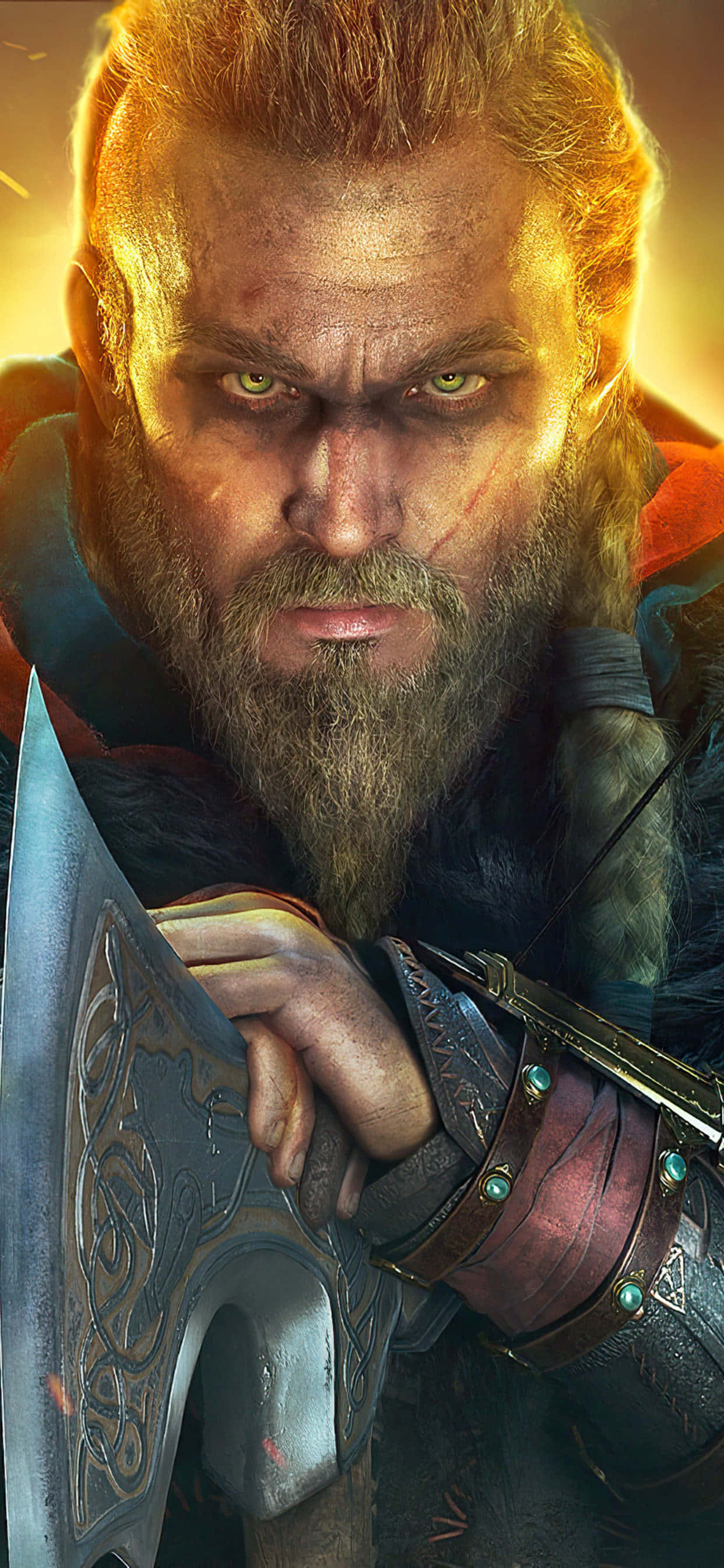 Vikingit Eivor Varinsdottir iPhone Xs Max Assassin's Creed Valhalla Taustakuva Taustakuvat