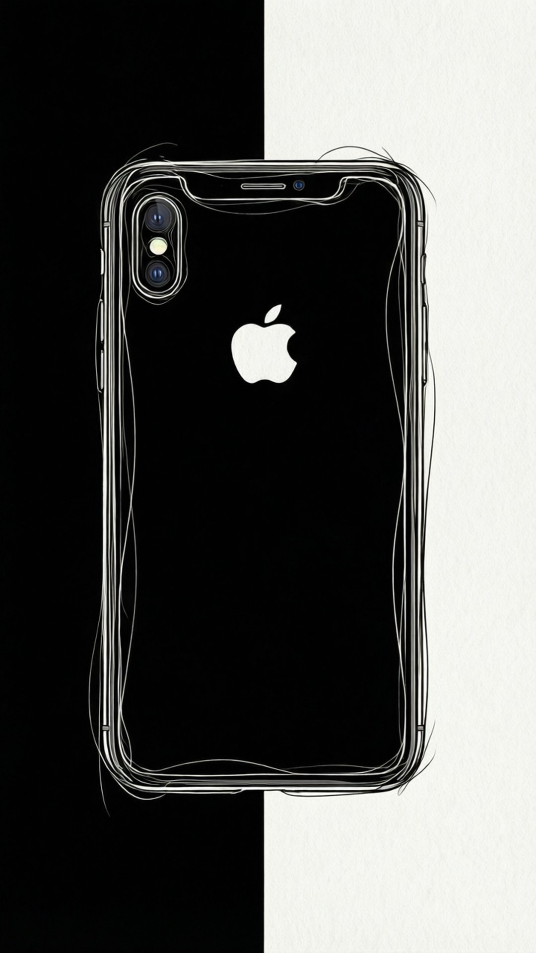 Viivapiirros iPhone XR Taustakuvat