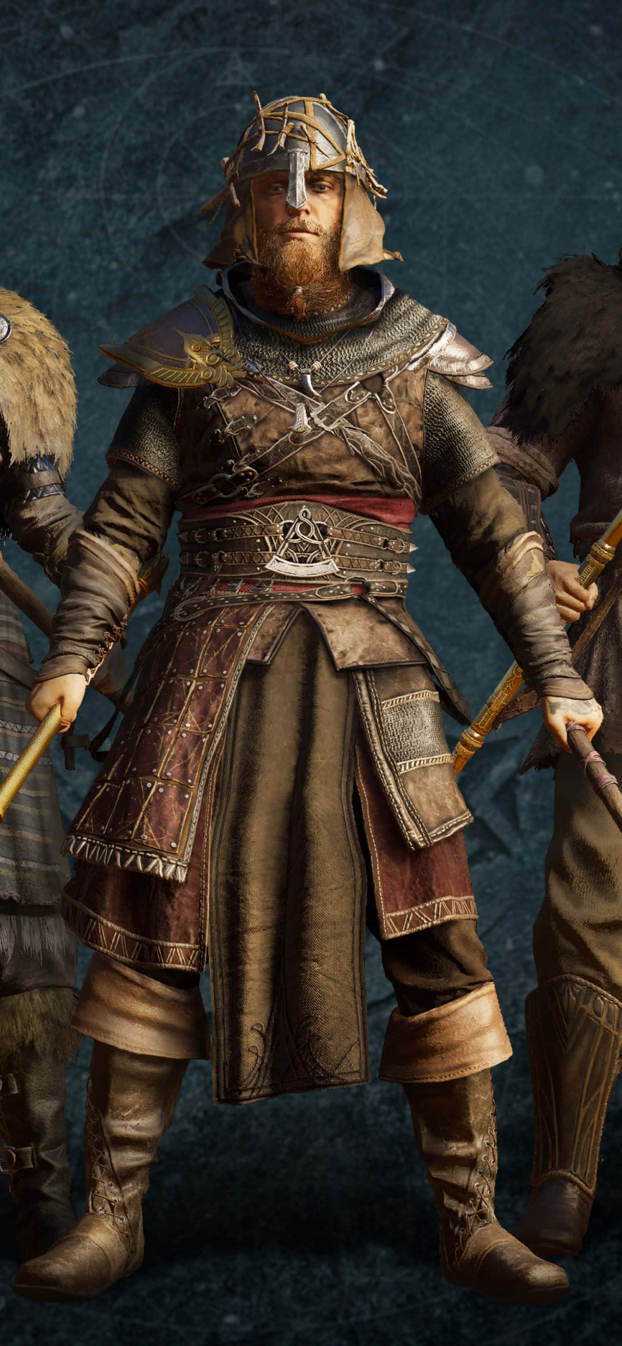 Vikingit iPhone Xs Max Assassin's Creed Valhalla -tausta Taustakuvat