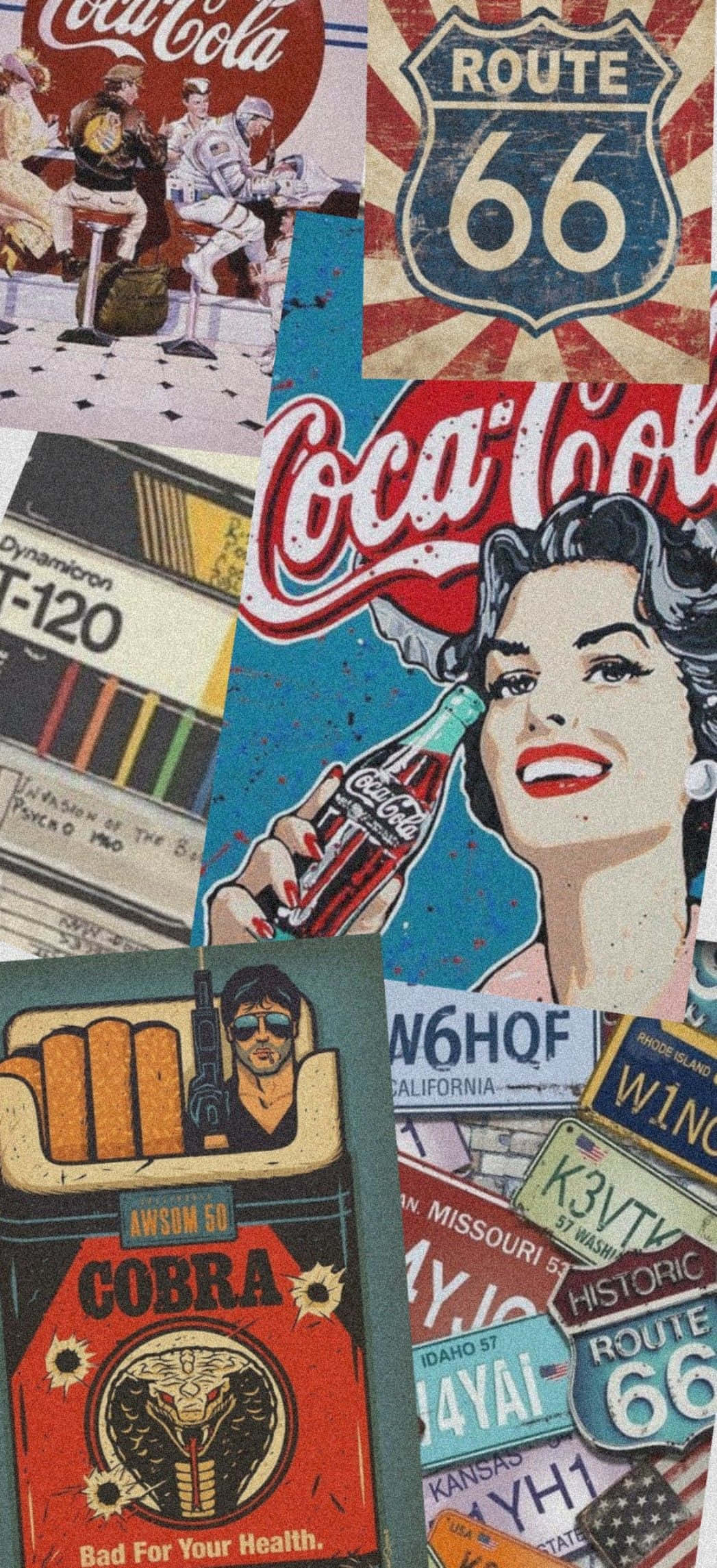 vintage coca cola poster set Taustakuvat