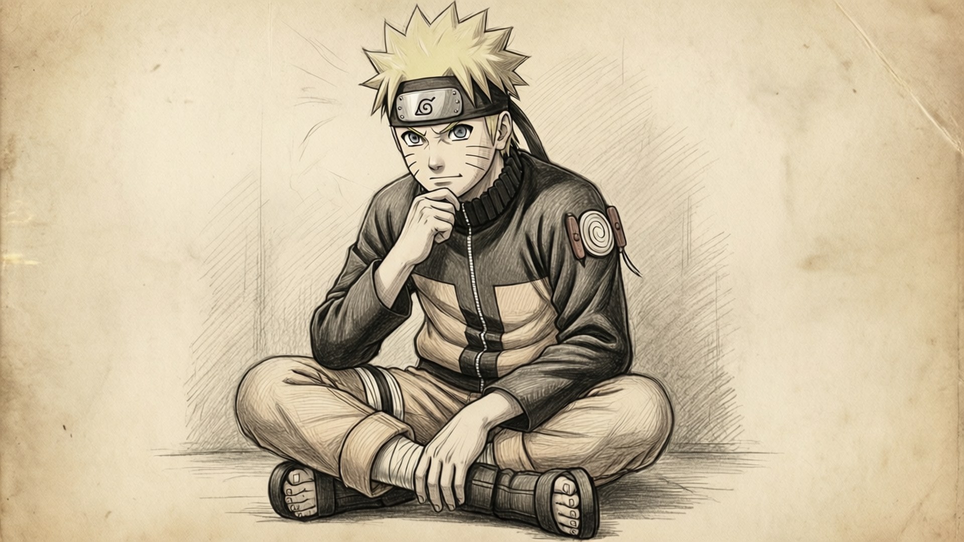 Vintage Naruto Luonnos Taustakuvat