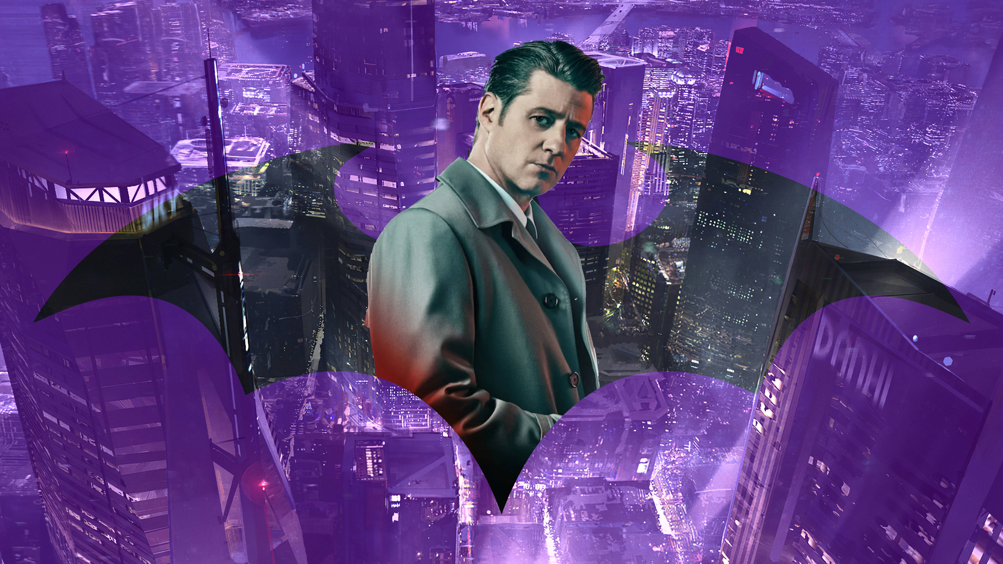 Violetti esteettinen 4K Gotham Taustakuvat