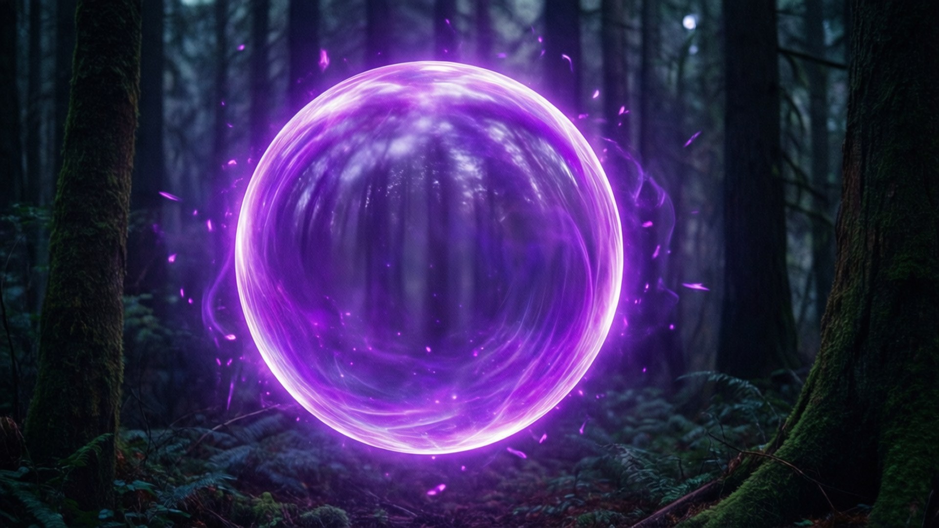 Violetti hehkuva pallo Taustakuvat
