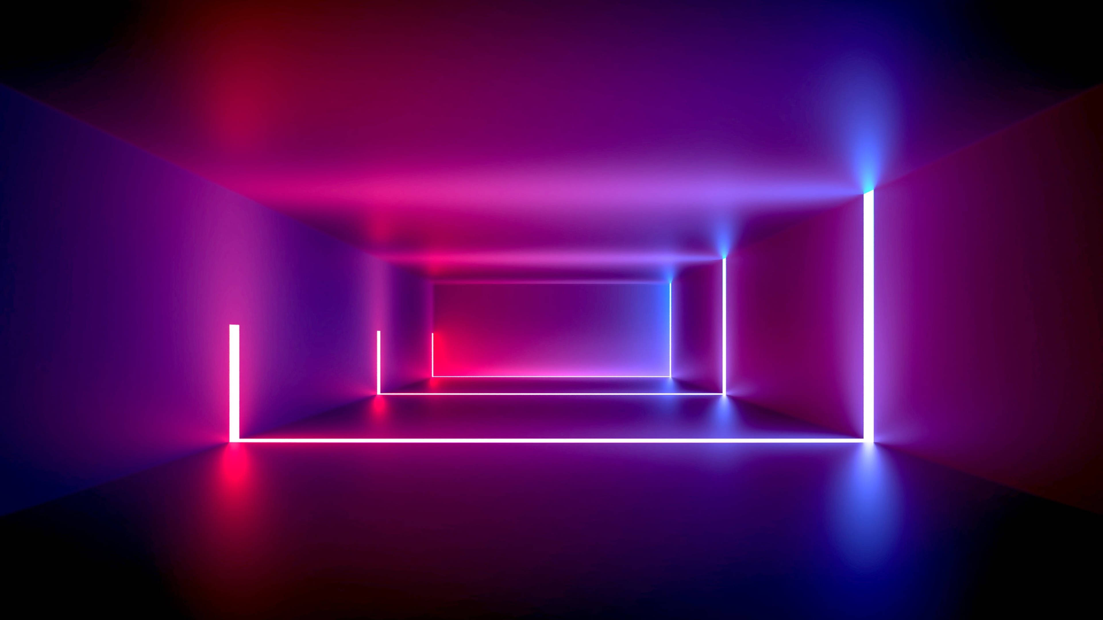 Violetti huone LED 4K Taustakuvat