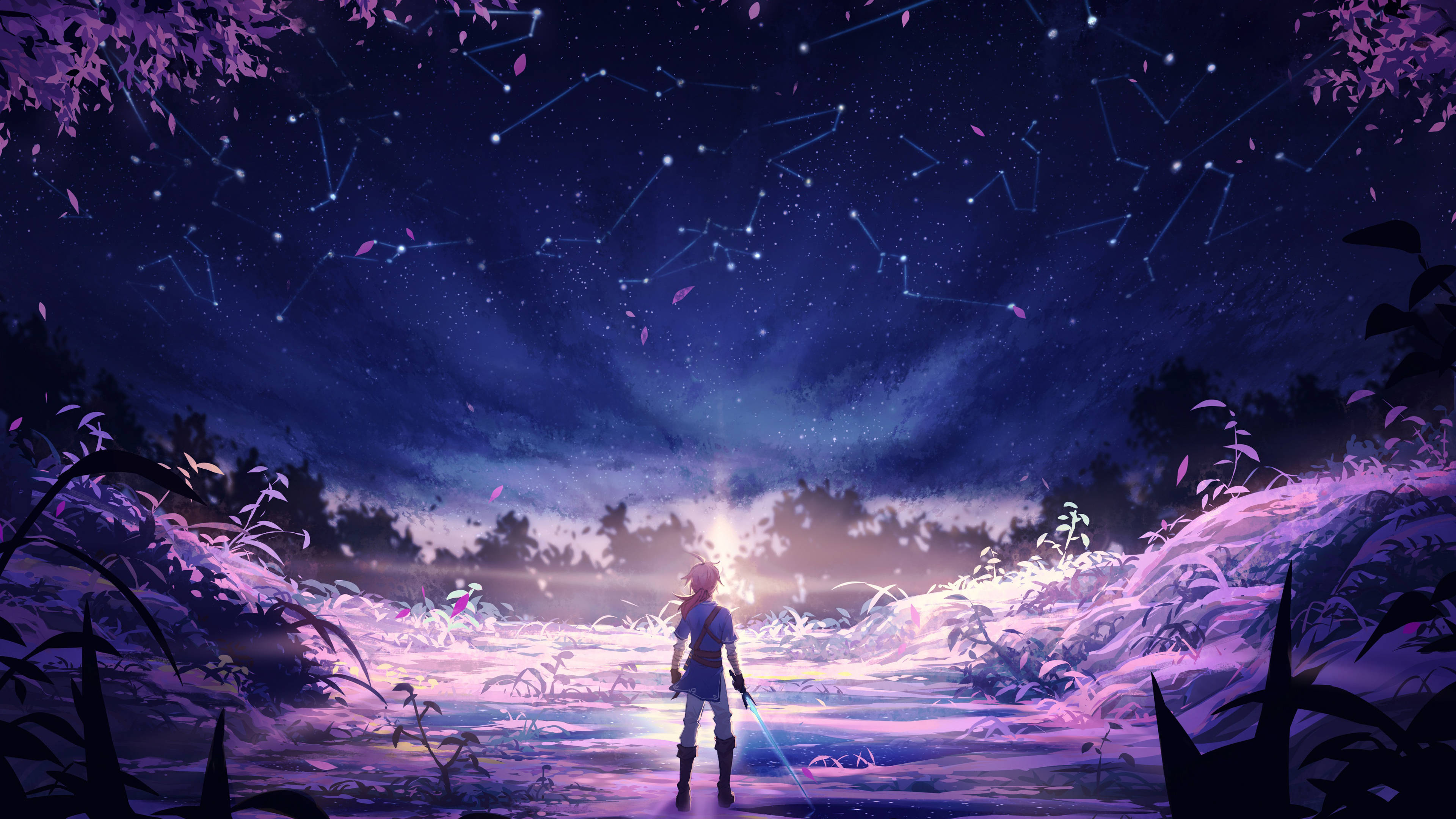 Violetti pelilegenda Zelda-työpöytä Taustakuvat