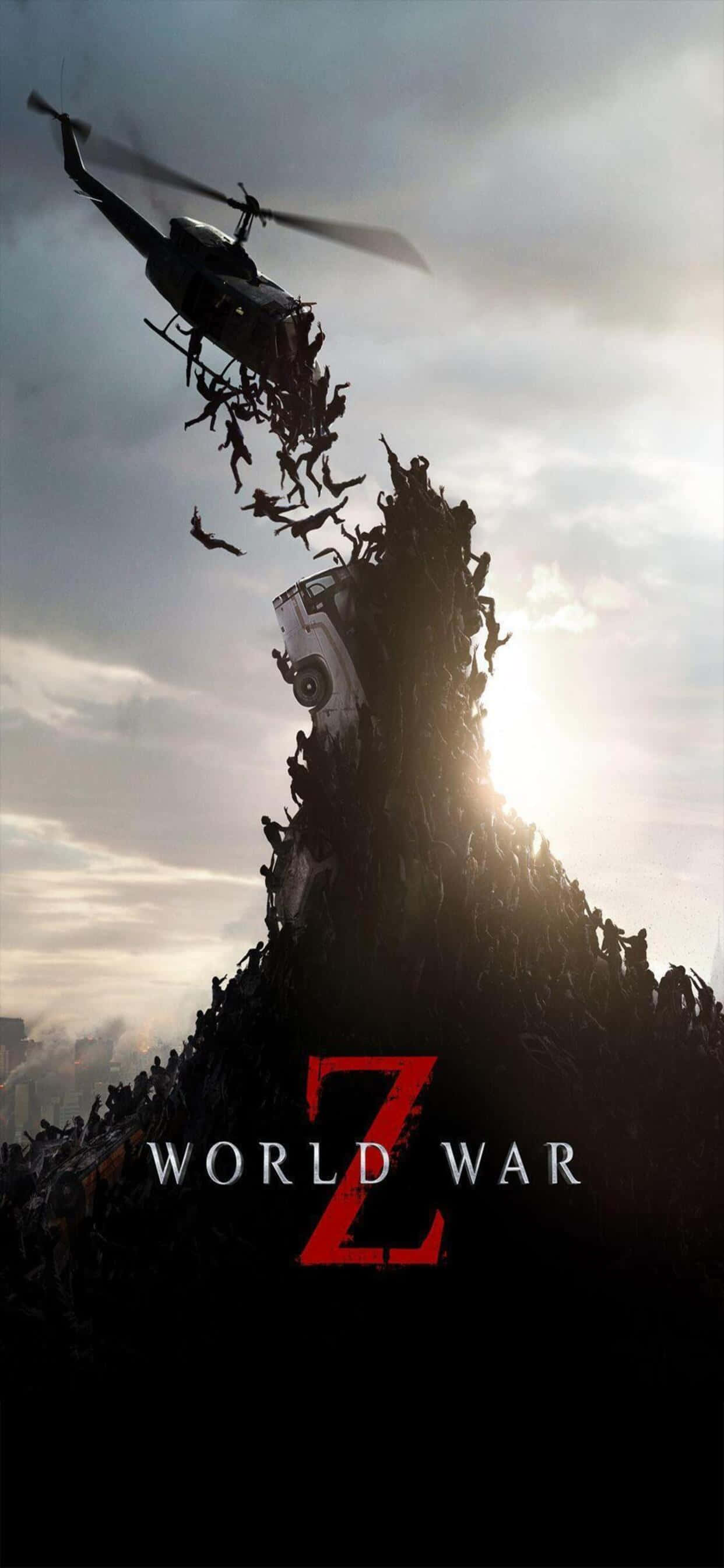 Virallinen elokuvajuliste iPhone XS Max World War Z -tausta Taustakuvat