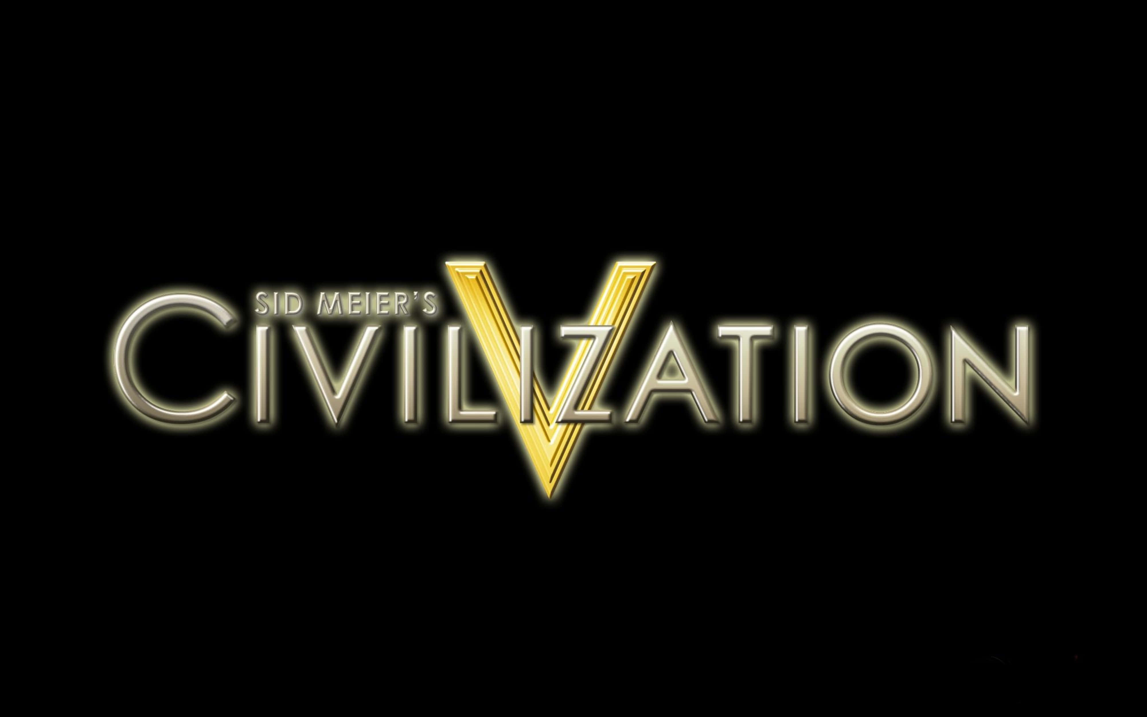 Virallinen logo 4K Civilization V -taustakuvassa Taustakuvat