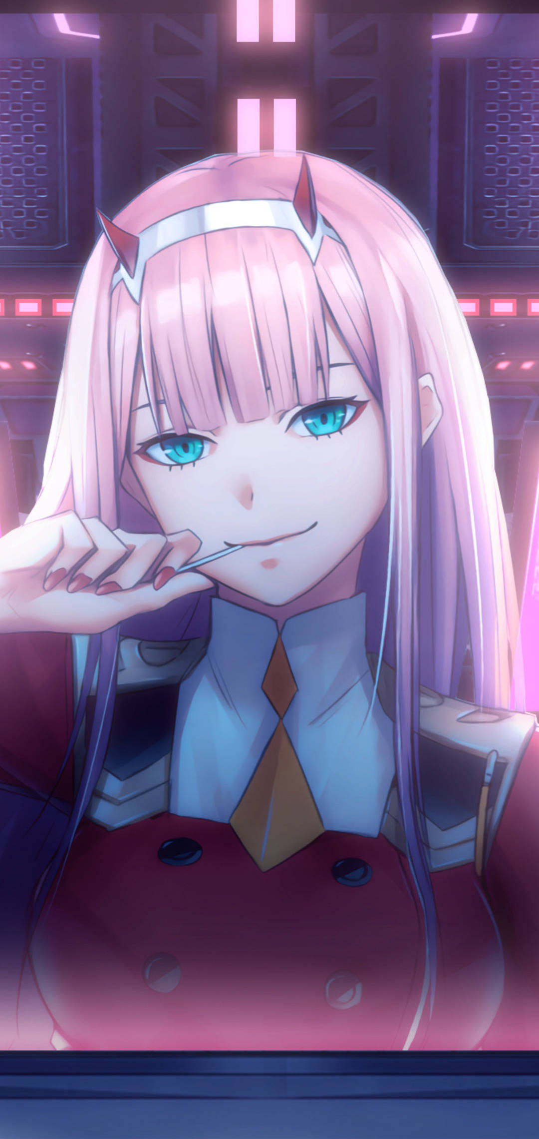 Vivo Y11 Anime Tyttö Vaaleanpunaiset Hiukset Taustakuvat