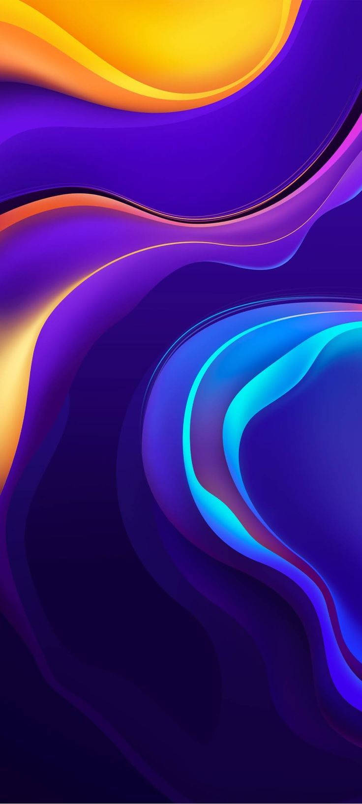 Vivo Y20 violetti aalto abstrakti Taustakuvat