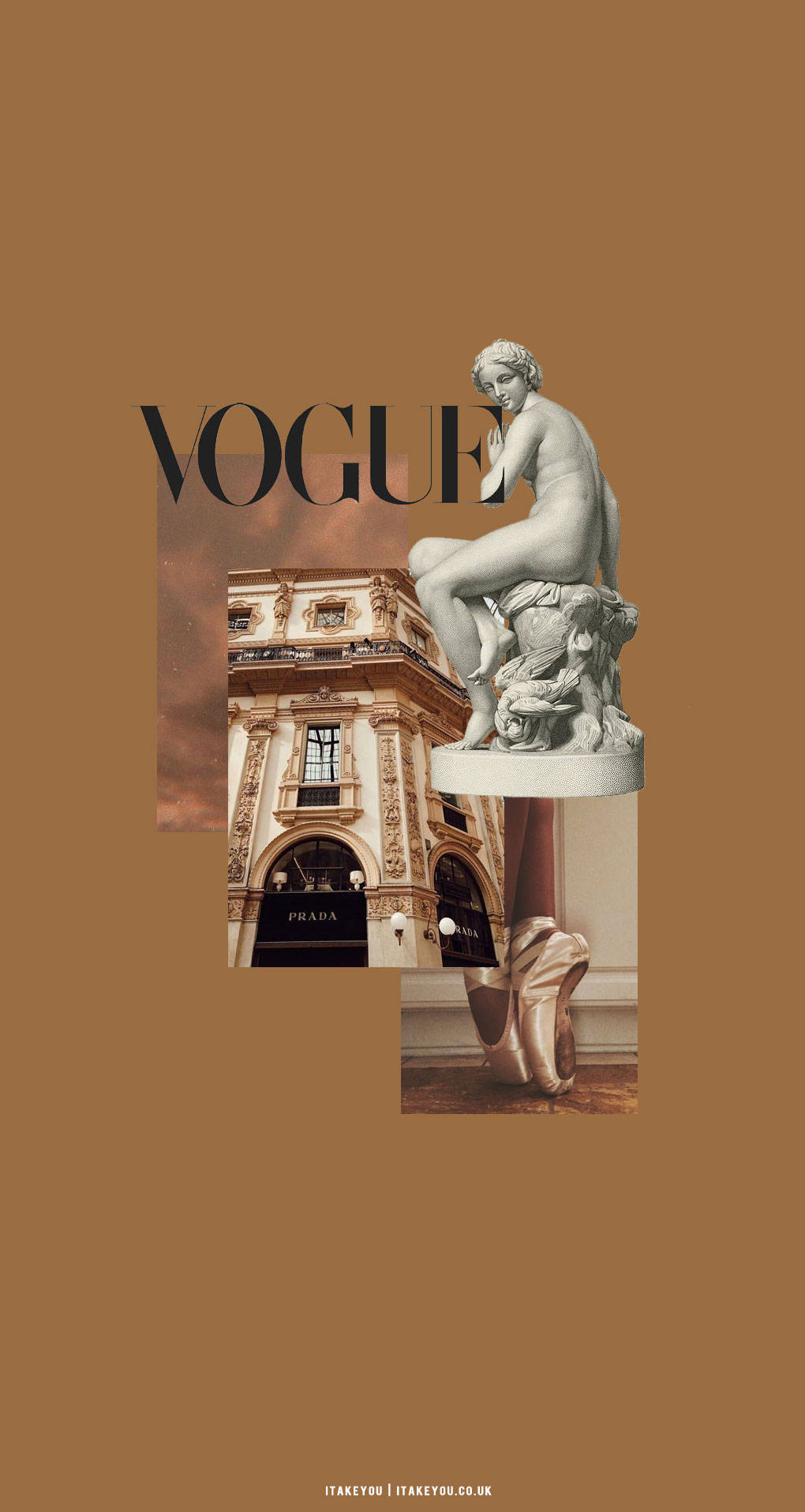 Vogue-lehden beigebruni estetiikka Taustakuvat