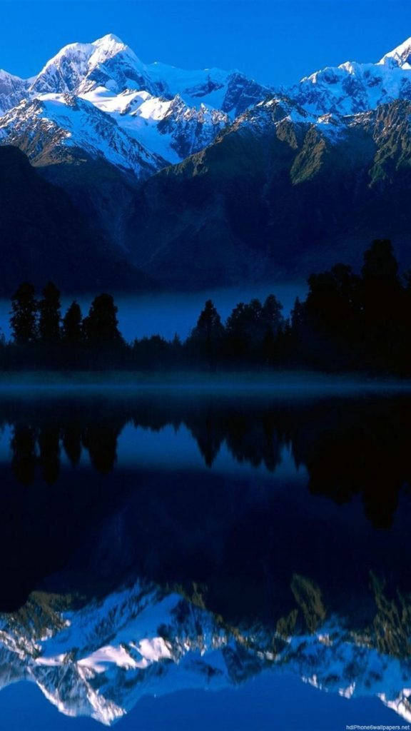 Vuoren heijastus luonto iPhone Taustakuvat