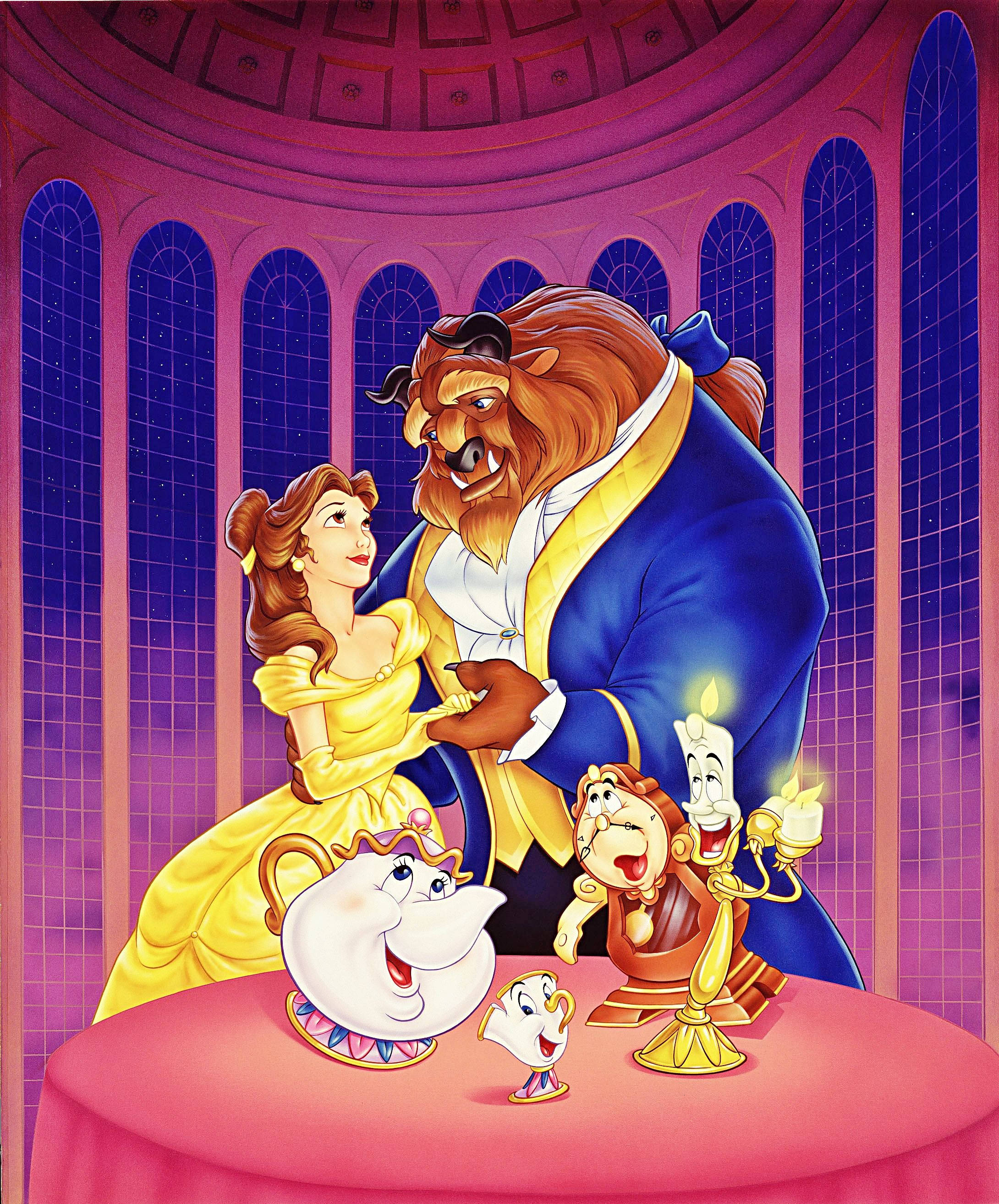 Walt Disney Kaunotar ja Kulkuri Taustakuvat