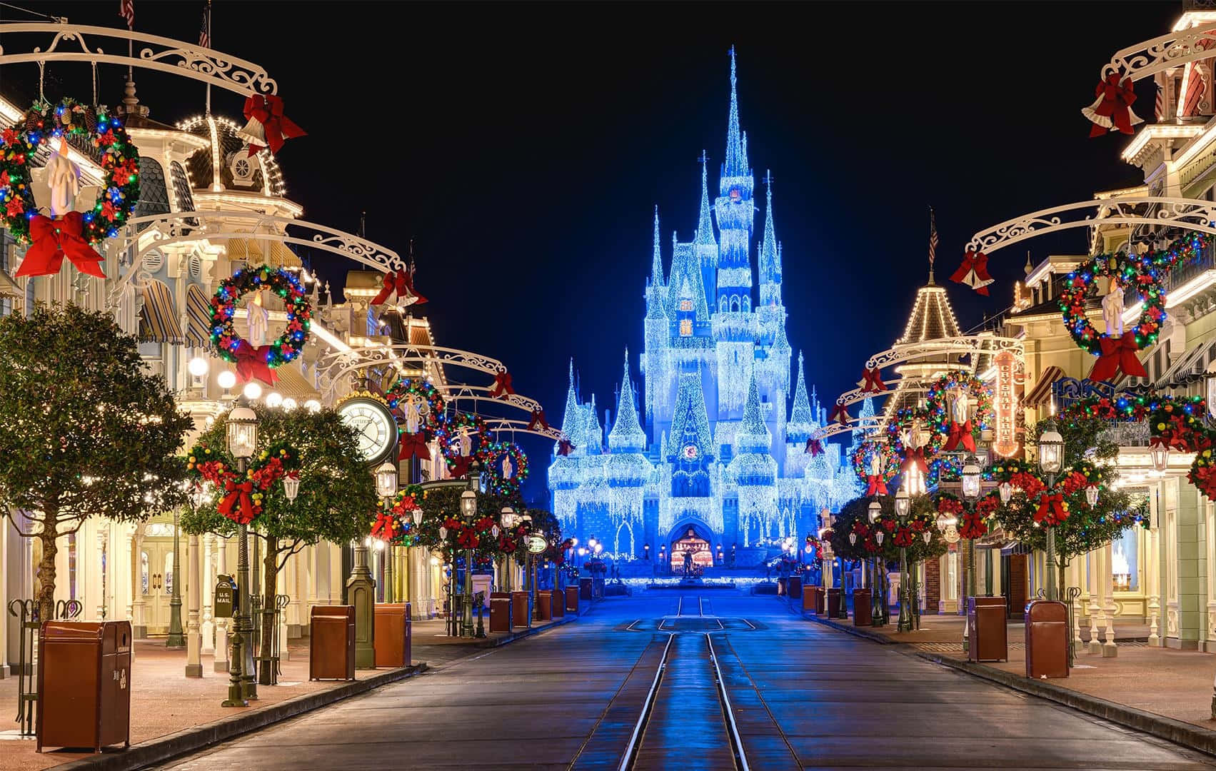 Walt Disney World Resort Zoom Joulutausta Taustakuvat