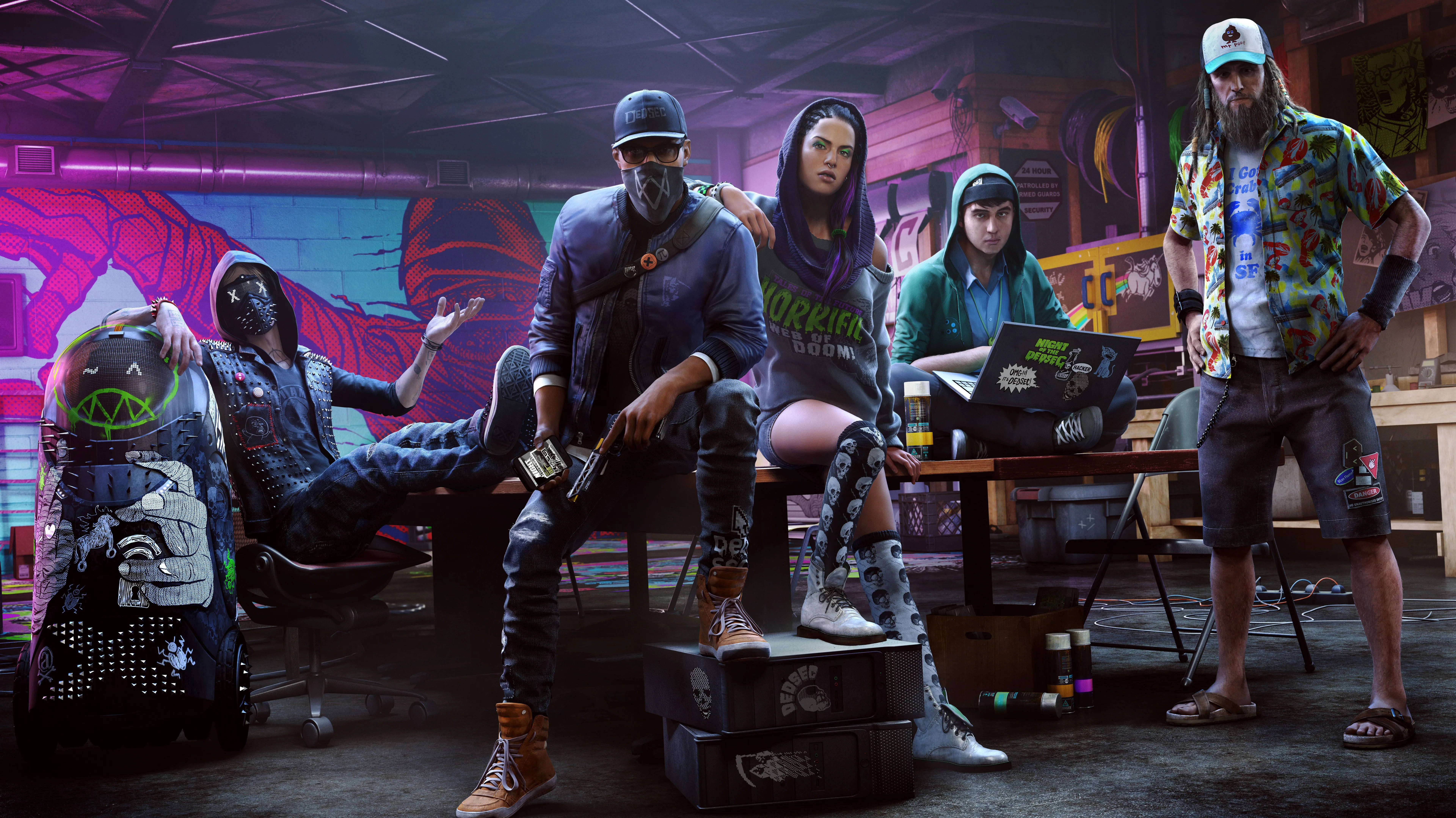 Watch Dogs 2 8K-pelaaminen Taustakuvat