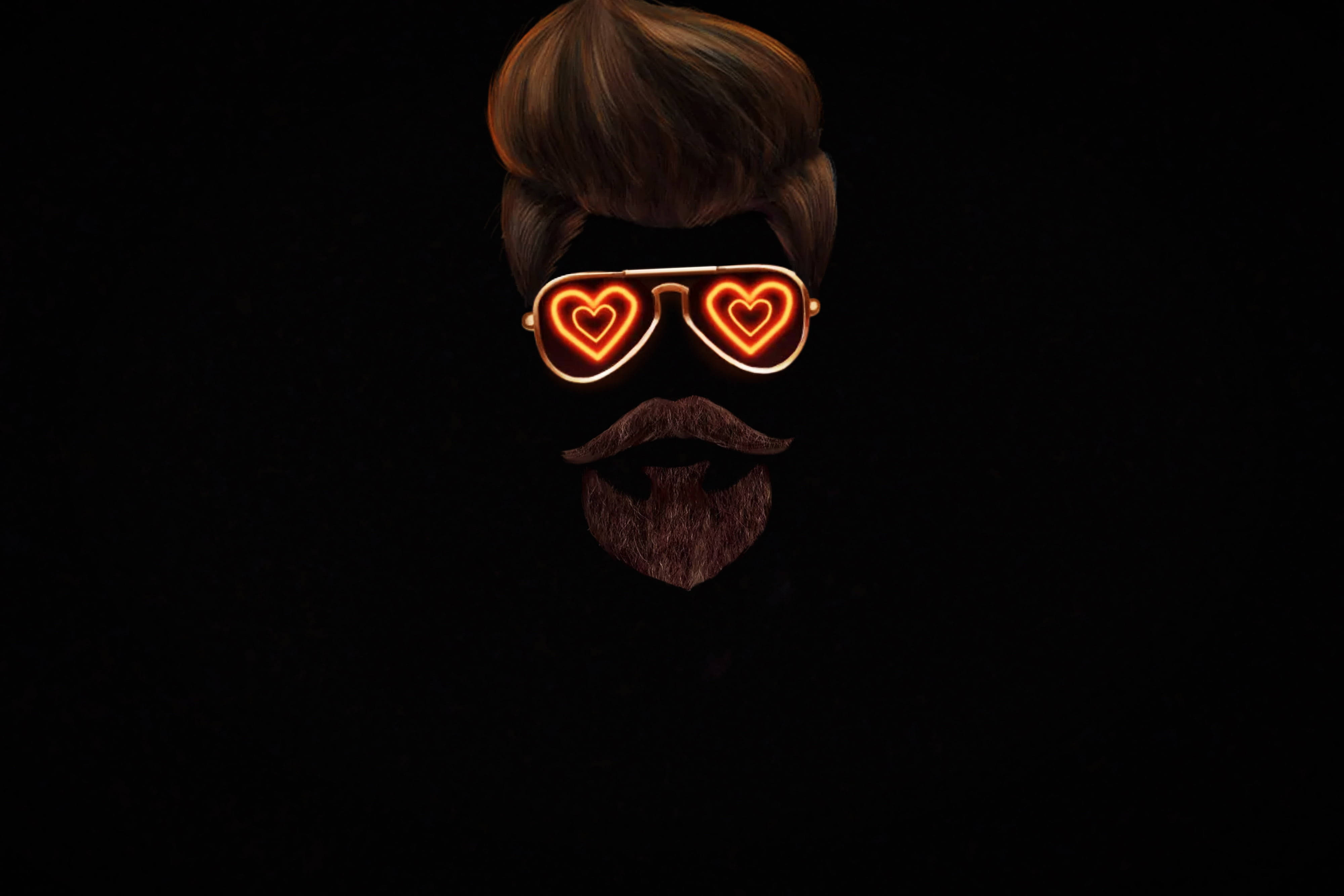 WhatsApp DP Hohtava Neon Sydän Taustakuvat