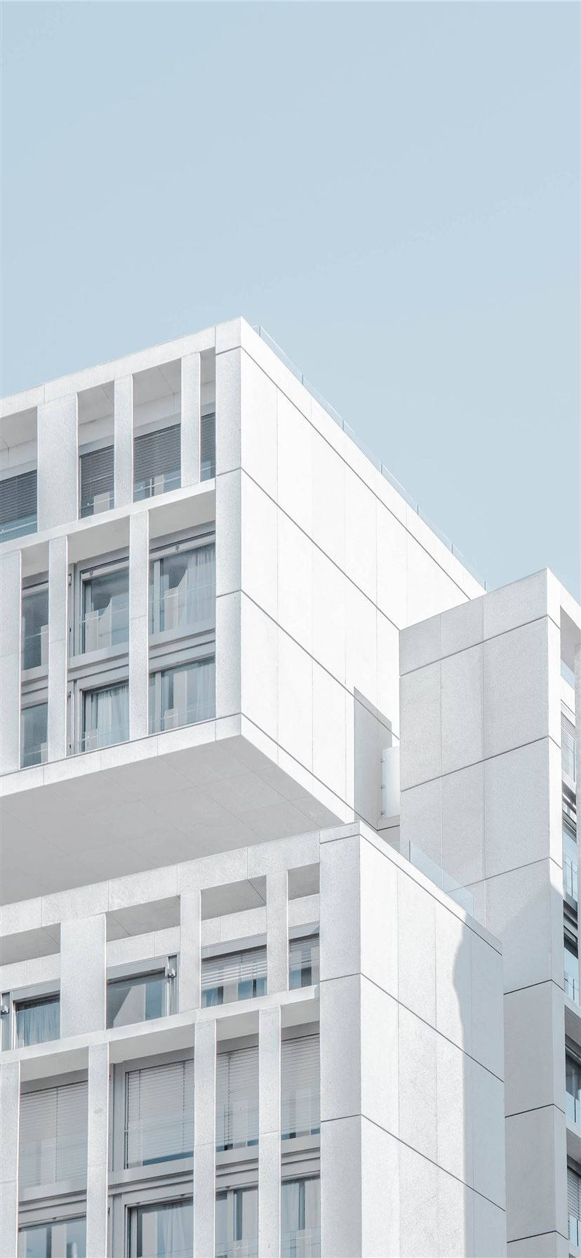 White Modern Building iPhone Taustakuvat