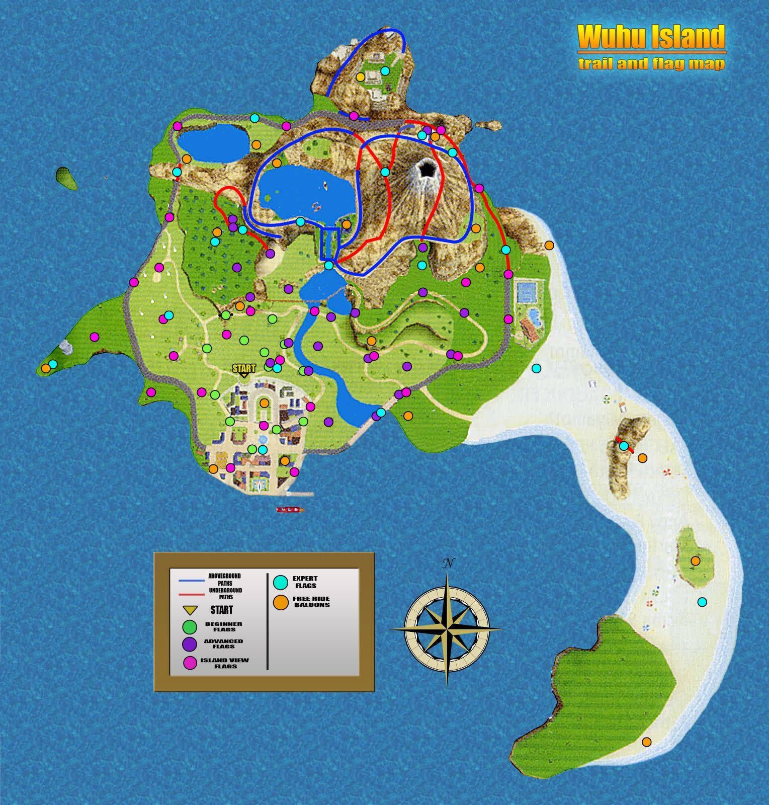Wii Sports Resort Wuhu Island - Pelikartta Taustakuvat