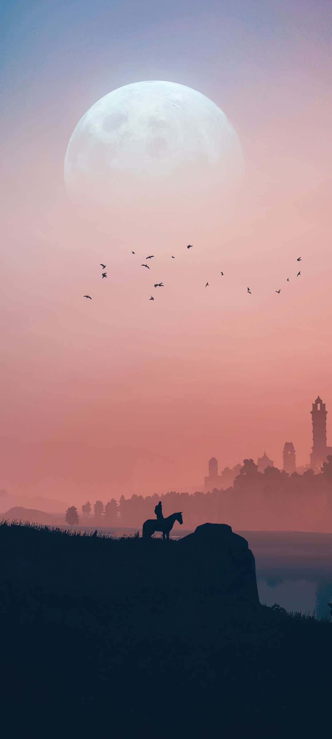Witcher 3 Pixel 3XL AMOLED -taustakuva Taustakuvat