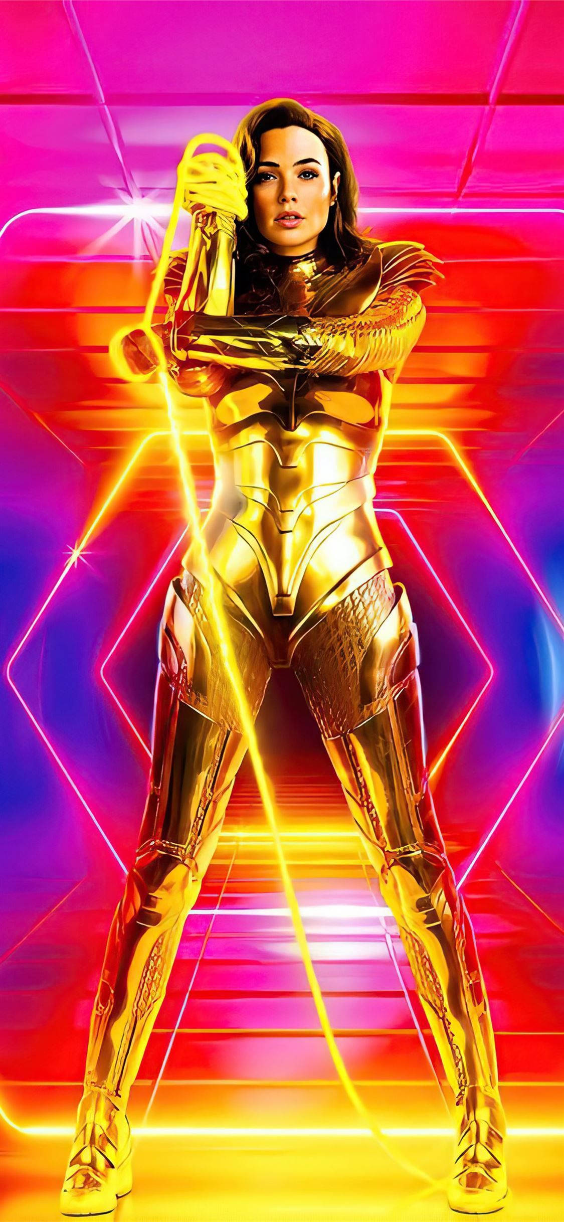 Wonder Woman 1984 Retro Kultainen Haarniska Taustakuvat