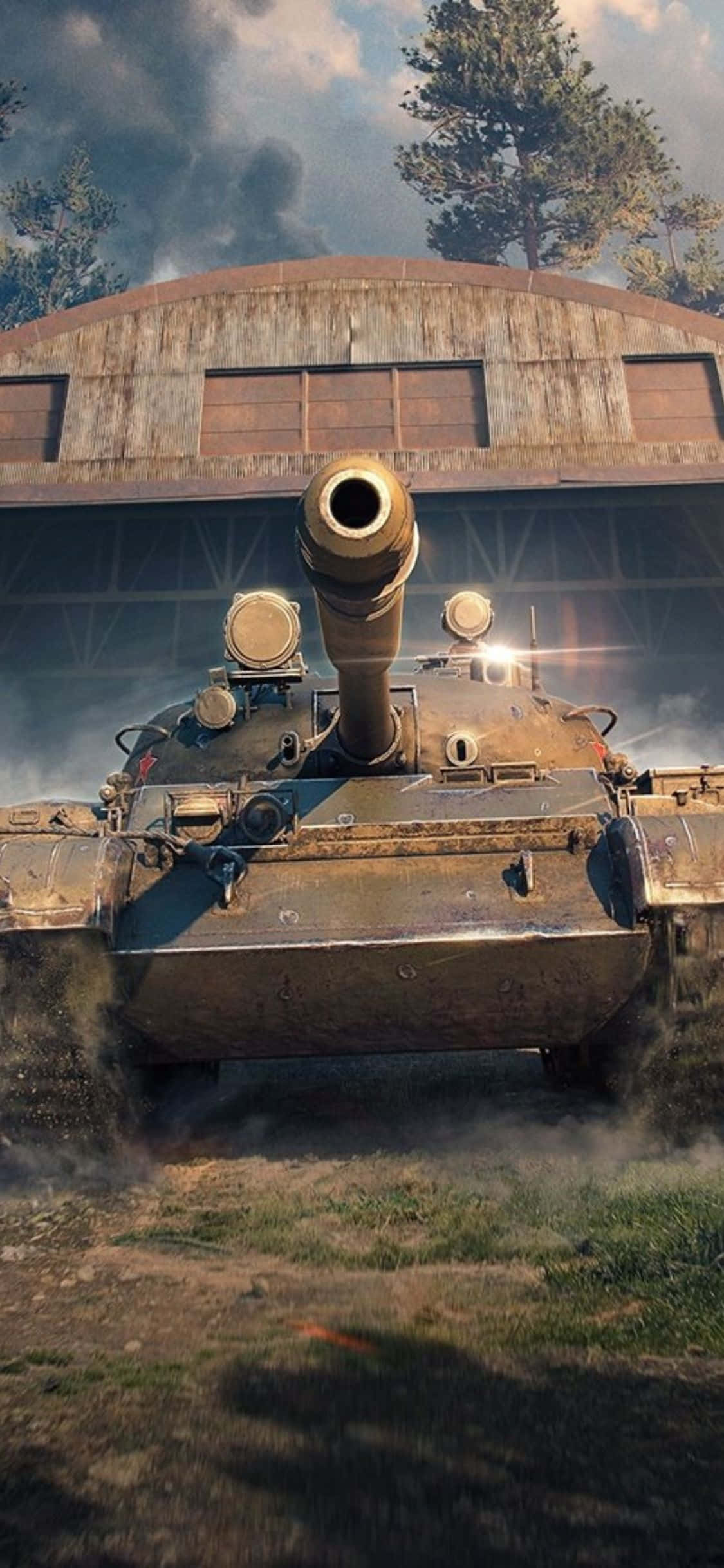 world of tanks - tankki rakennuksen edessä Taustakuvat