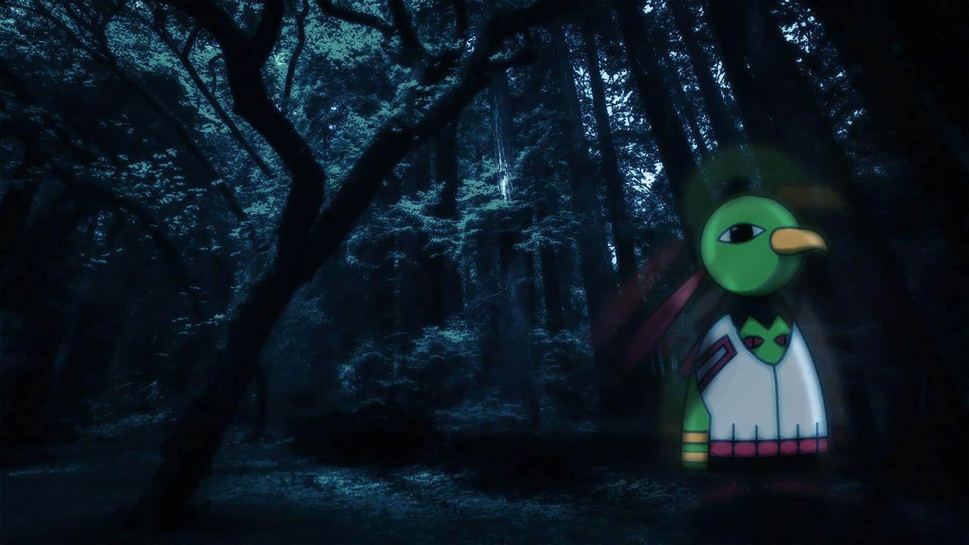 Xatu pimeässä metsässä Taustakuvat