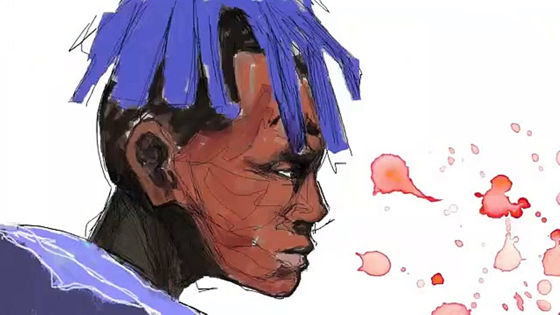Xxxtentacion Anime Vesiväritaide Taustakuvat