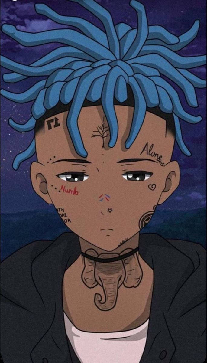 Xxxtentacion Anime Tatuoitu Räppäri Taustakuvat