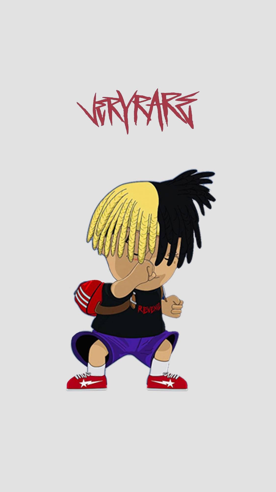 Xxxtentacion Anime Kaksisävyiset Hiukset Taustakuvat